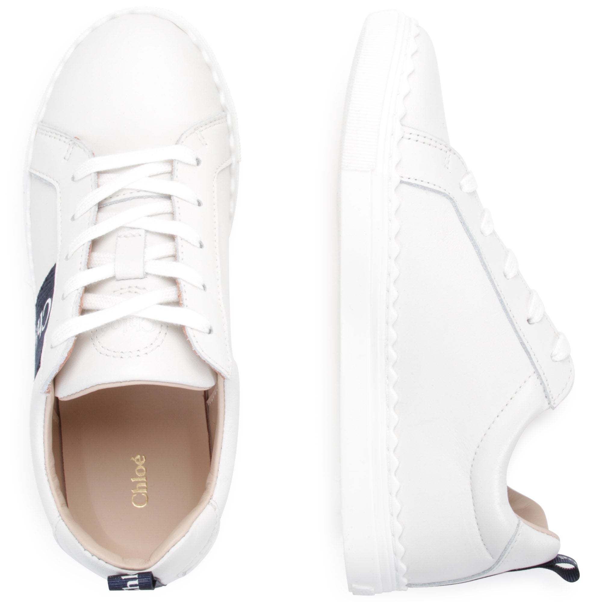 Girls White Logo Shoes