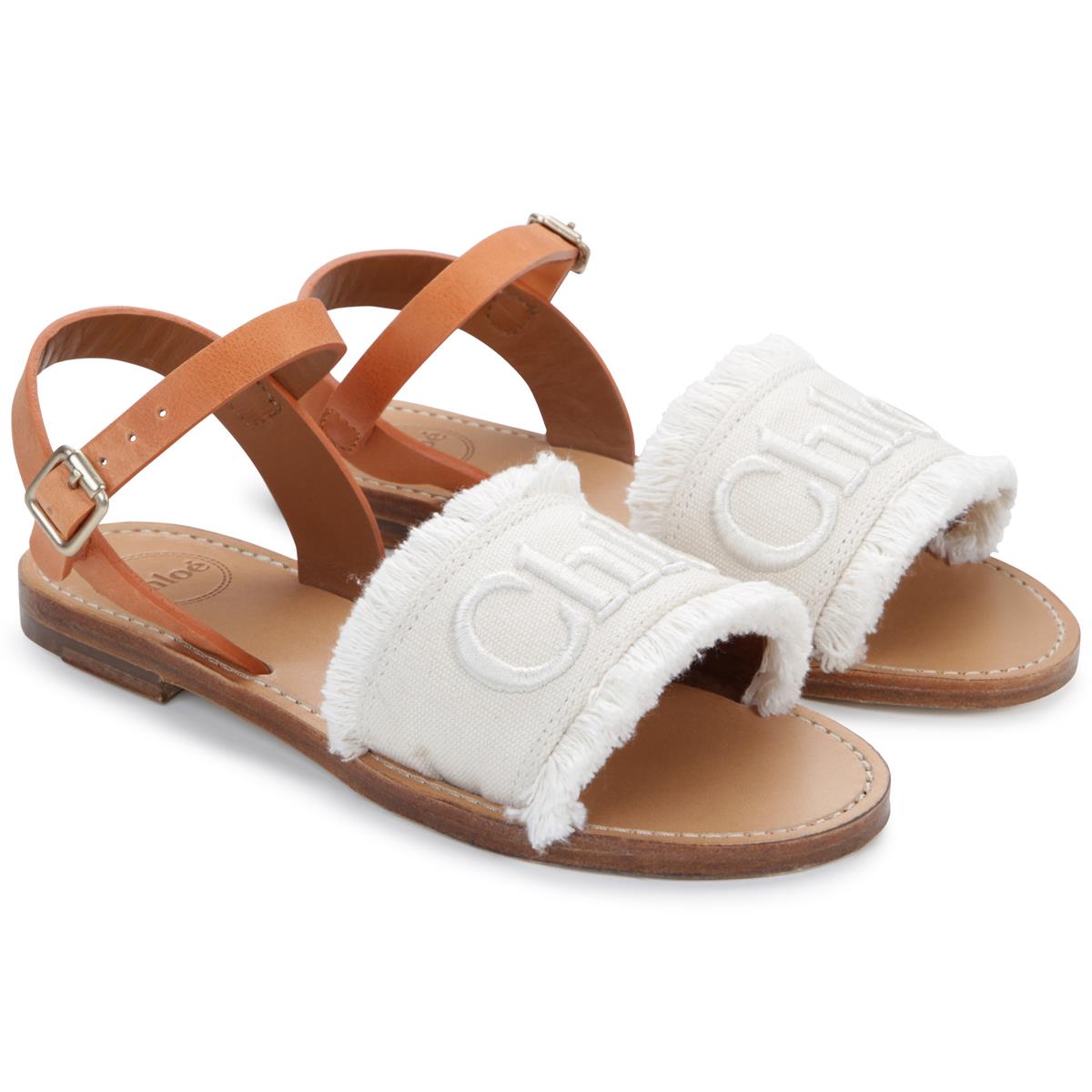 Girls White Sandals
