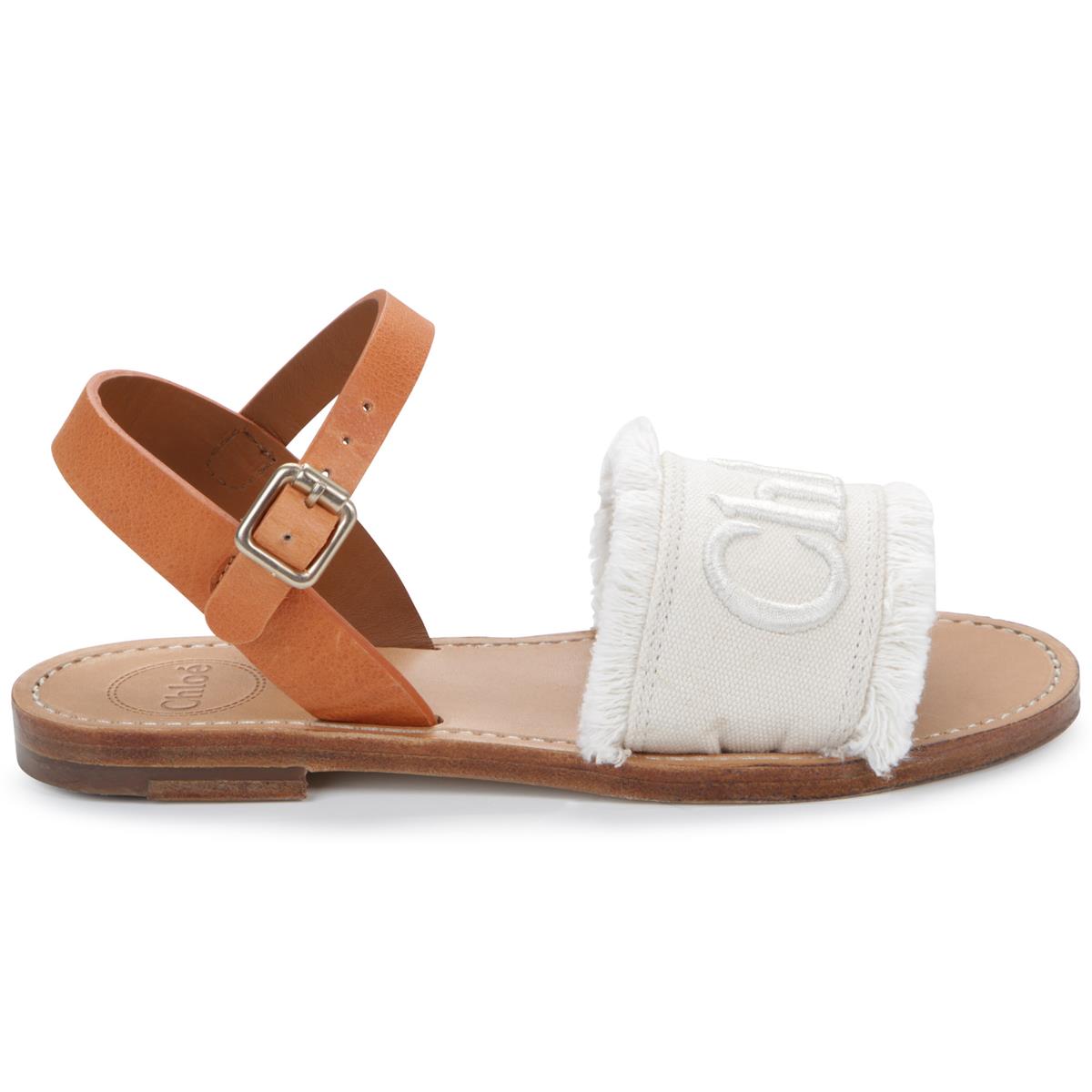 Girls White Sandals
