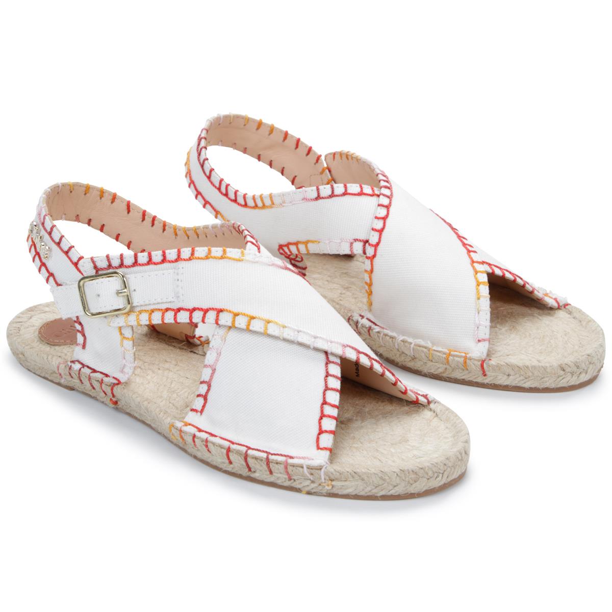 Girls White Sandals