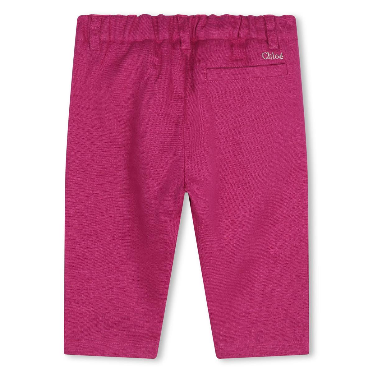 Baby Girls Fuchsia Trousers