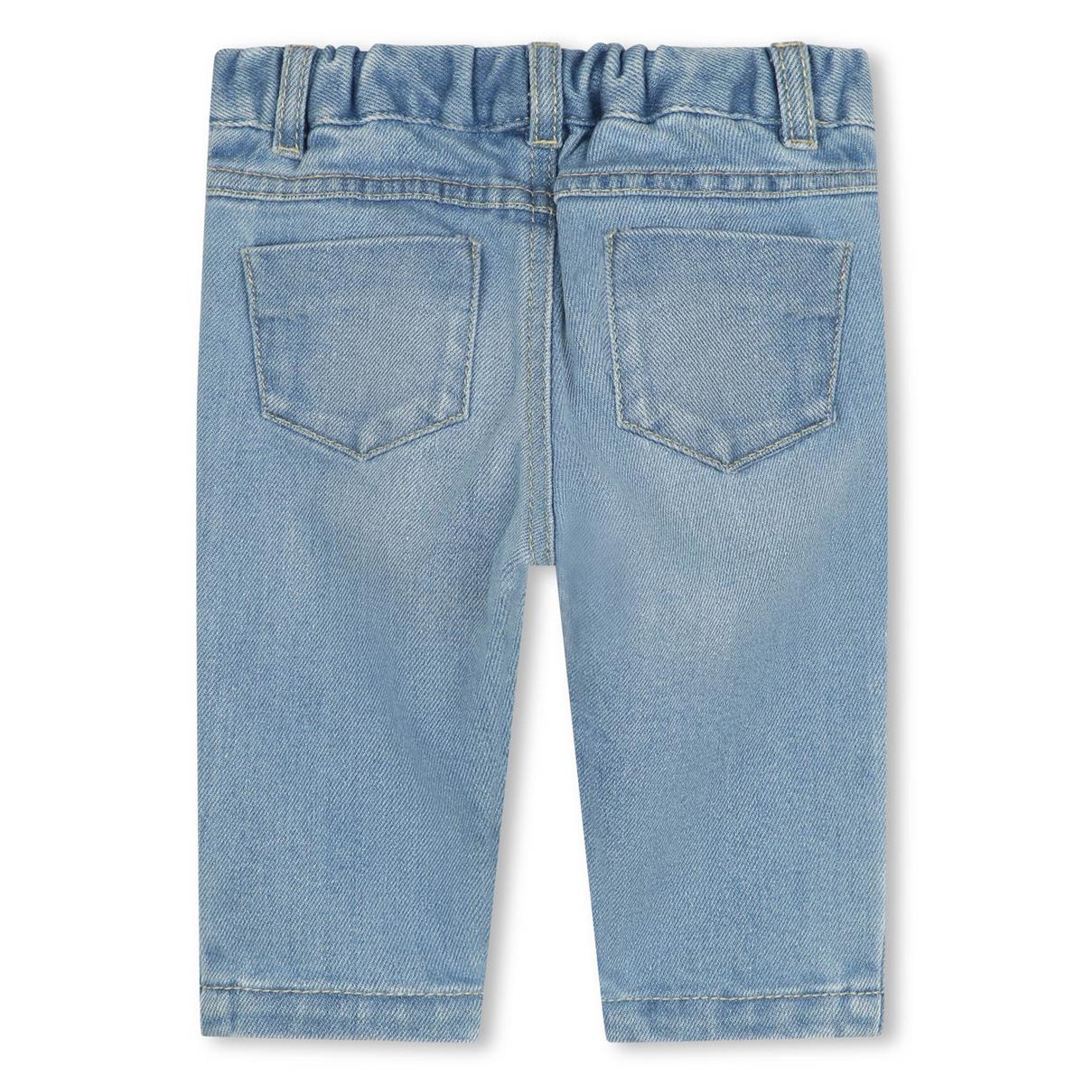 Baby Girls Blue Denim Trousers
