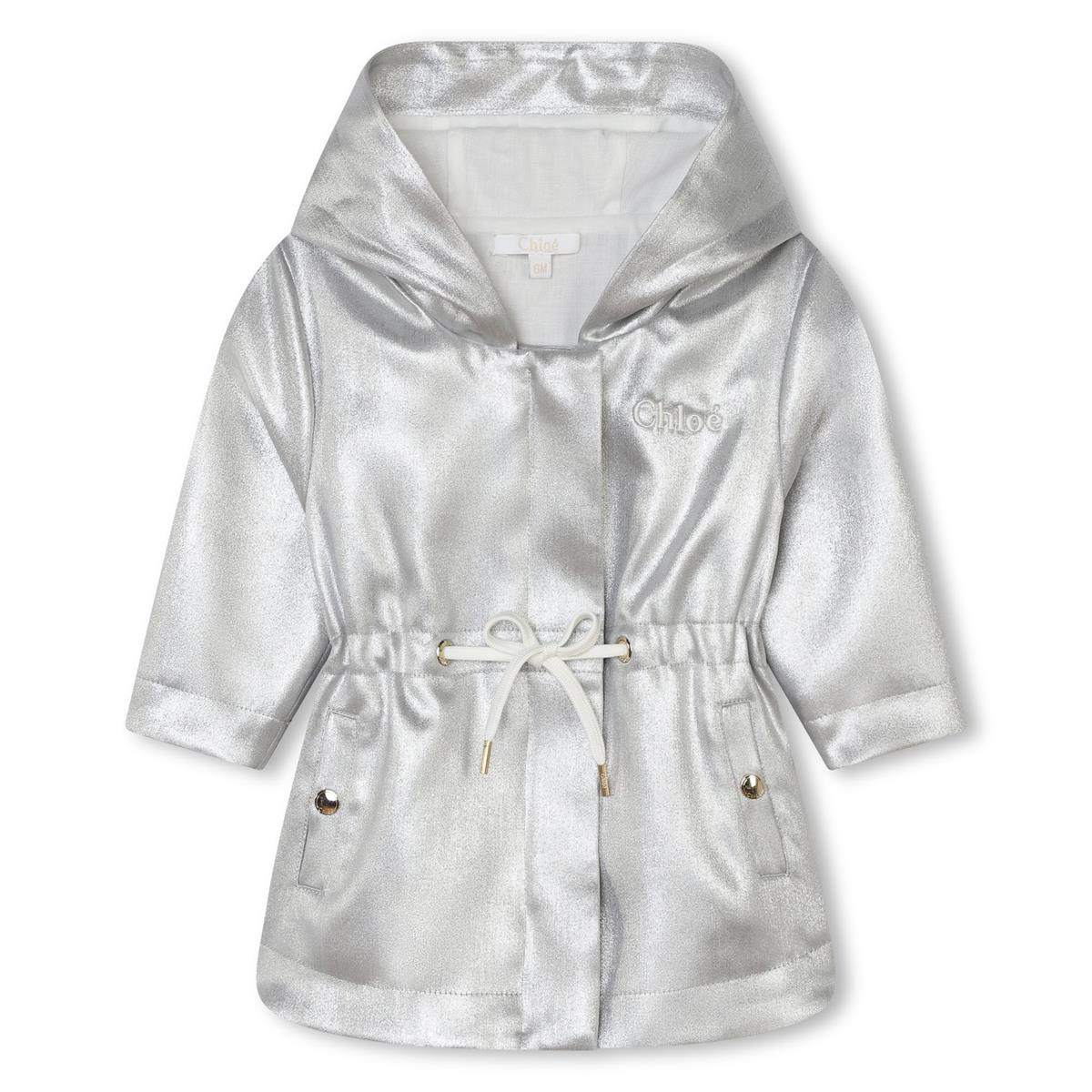 Baby Girls Silver Coat