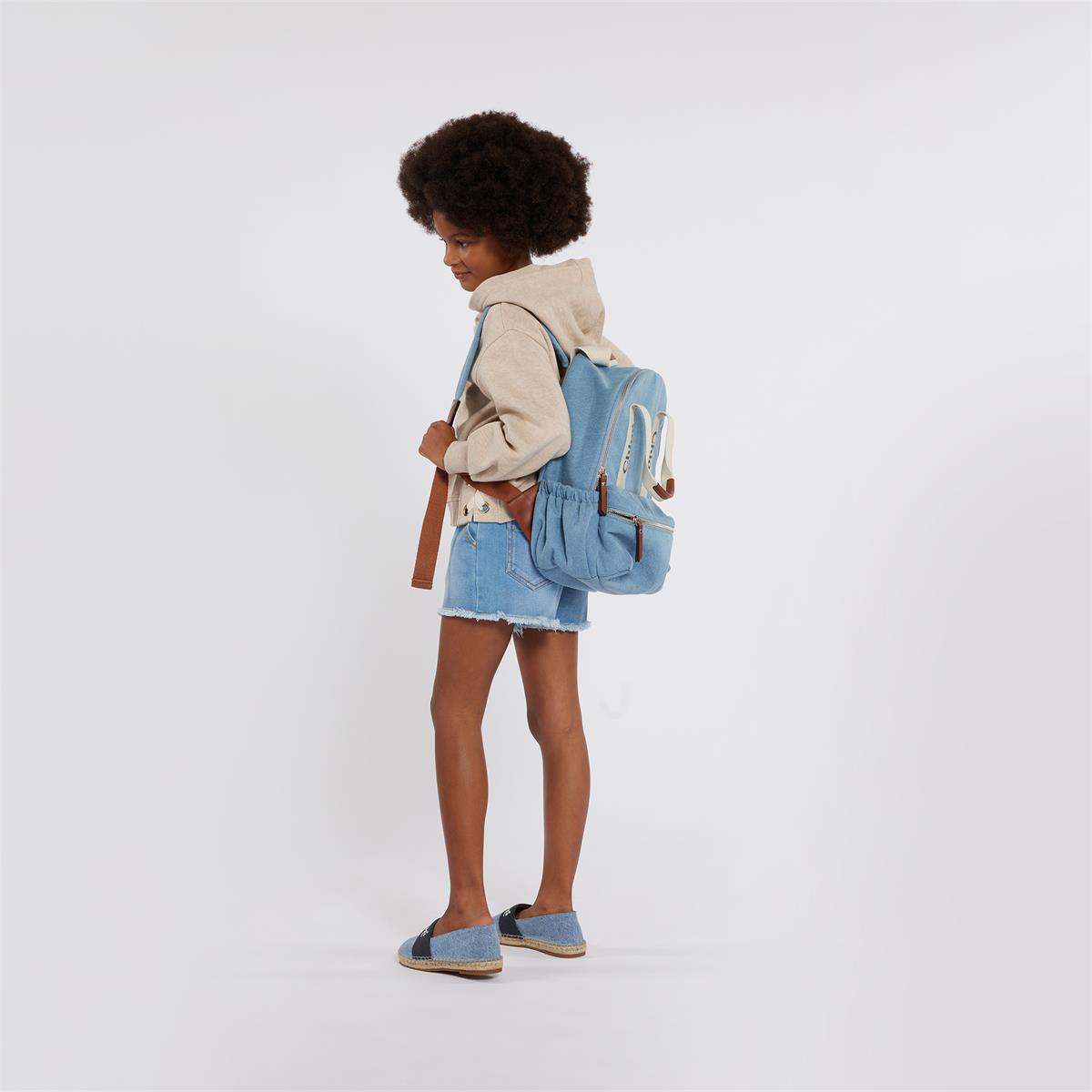 Girls Blue Backpack(28x9x36cm)