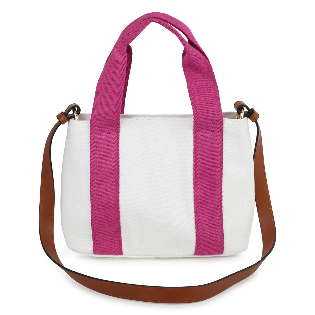 Girls White Logo Handbag(20x25x8cm)