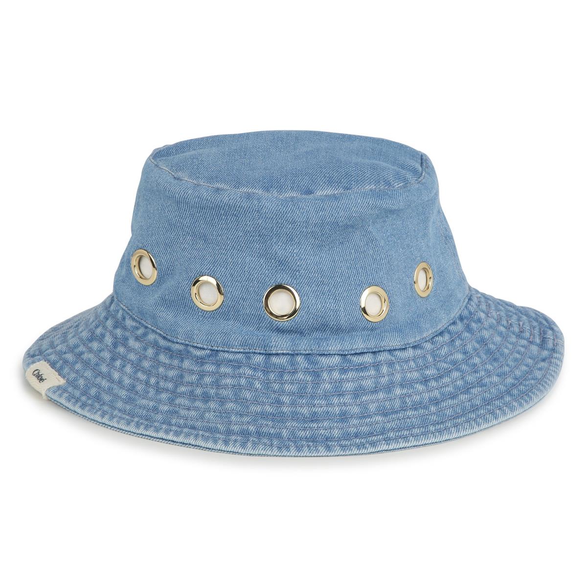 Girls Blue Denim Bucket Hat