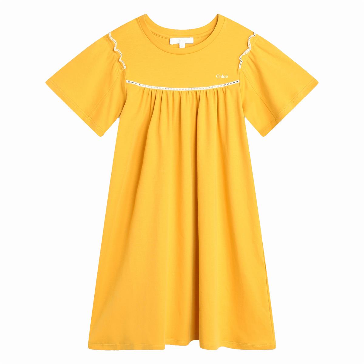 Girls Yellow Cotton Dress