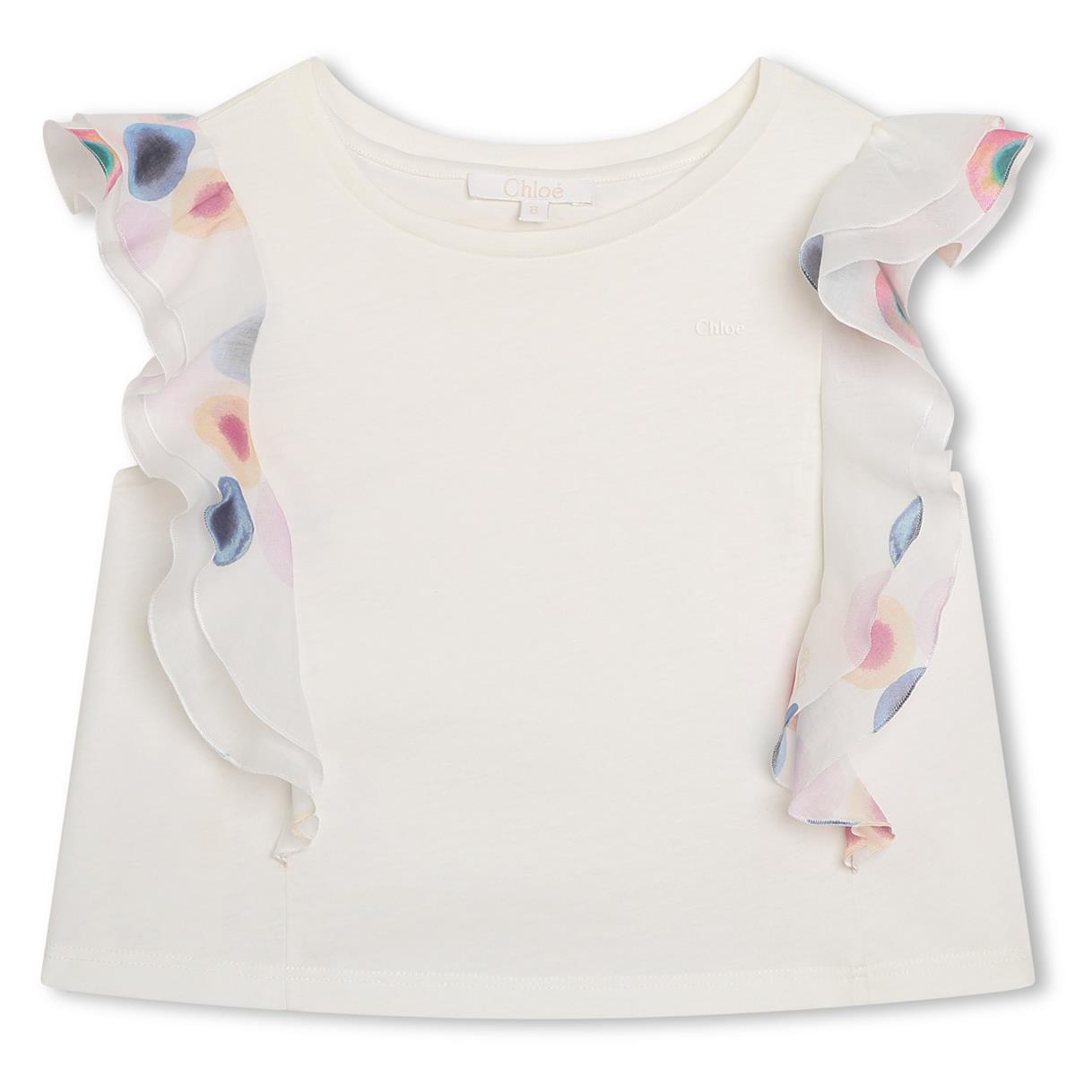 Girls White Cotton Top