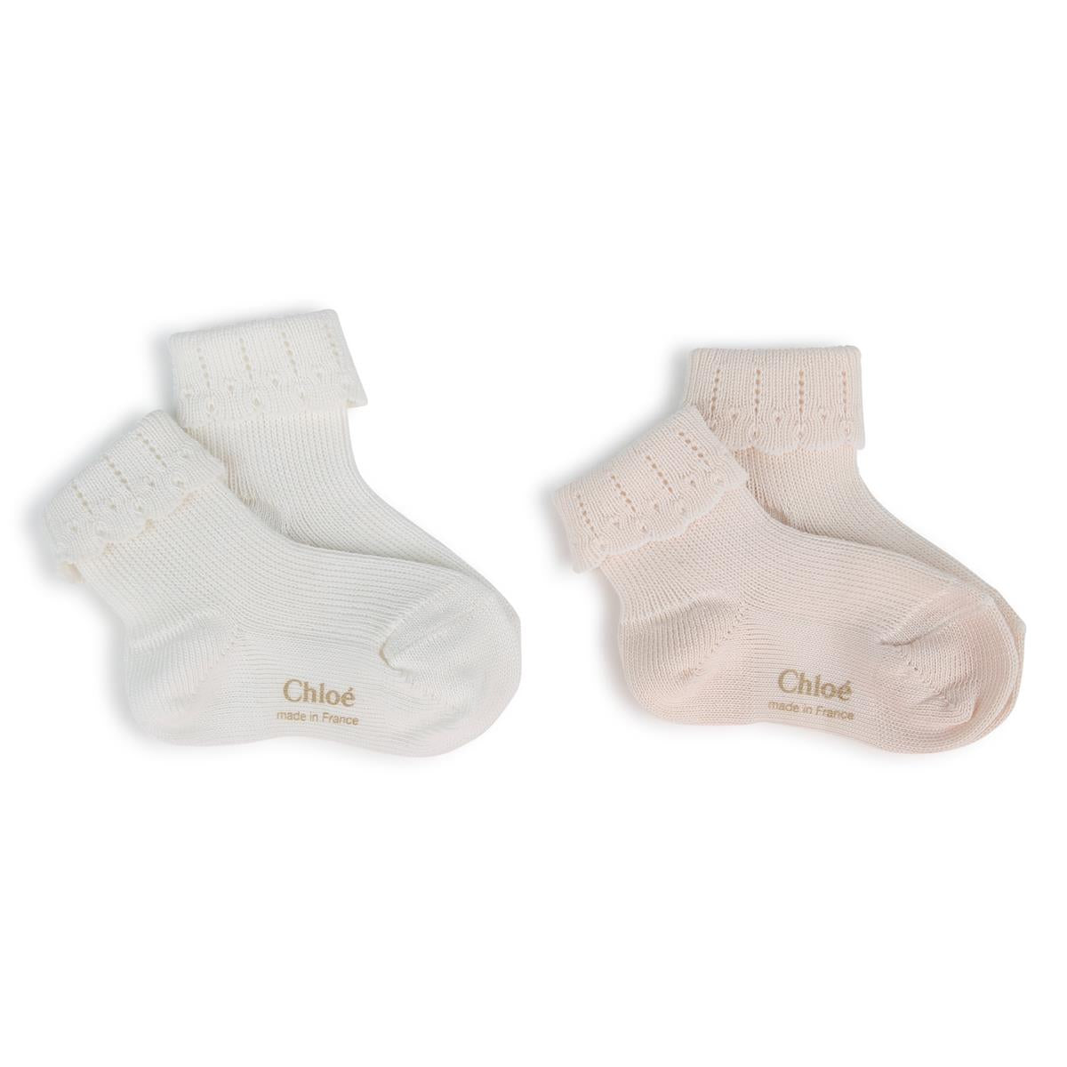 Baby Girls Light Pink Socks Set(2 Pack)