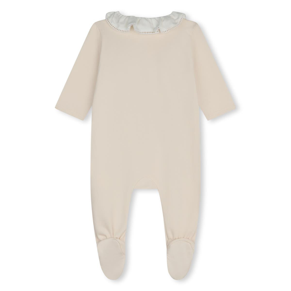 Baby Girls Light Pink Cotton Babysuit Set