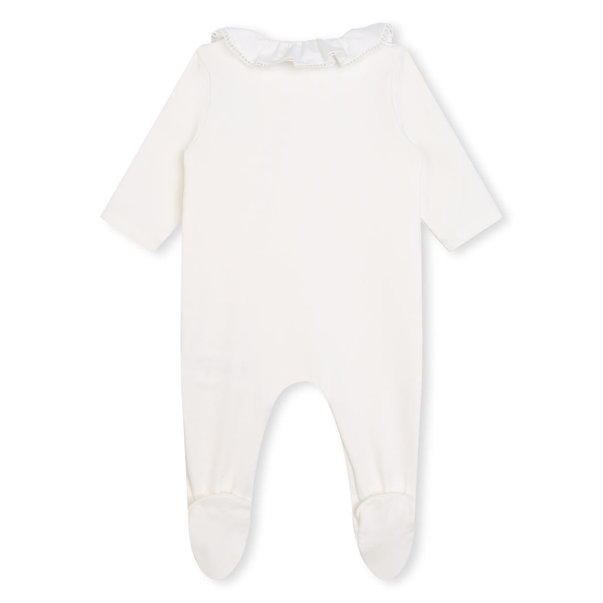 Baby Girls Pink Cotton Babysuit Set(2 Pack)