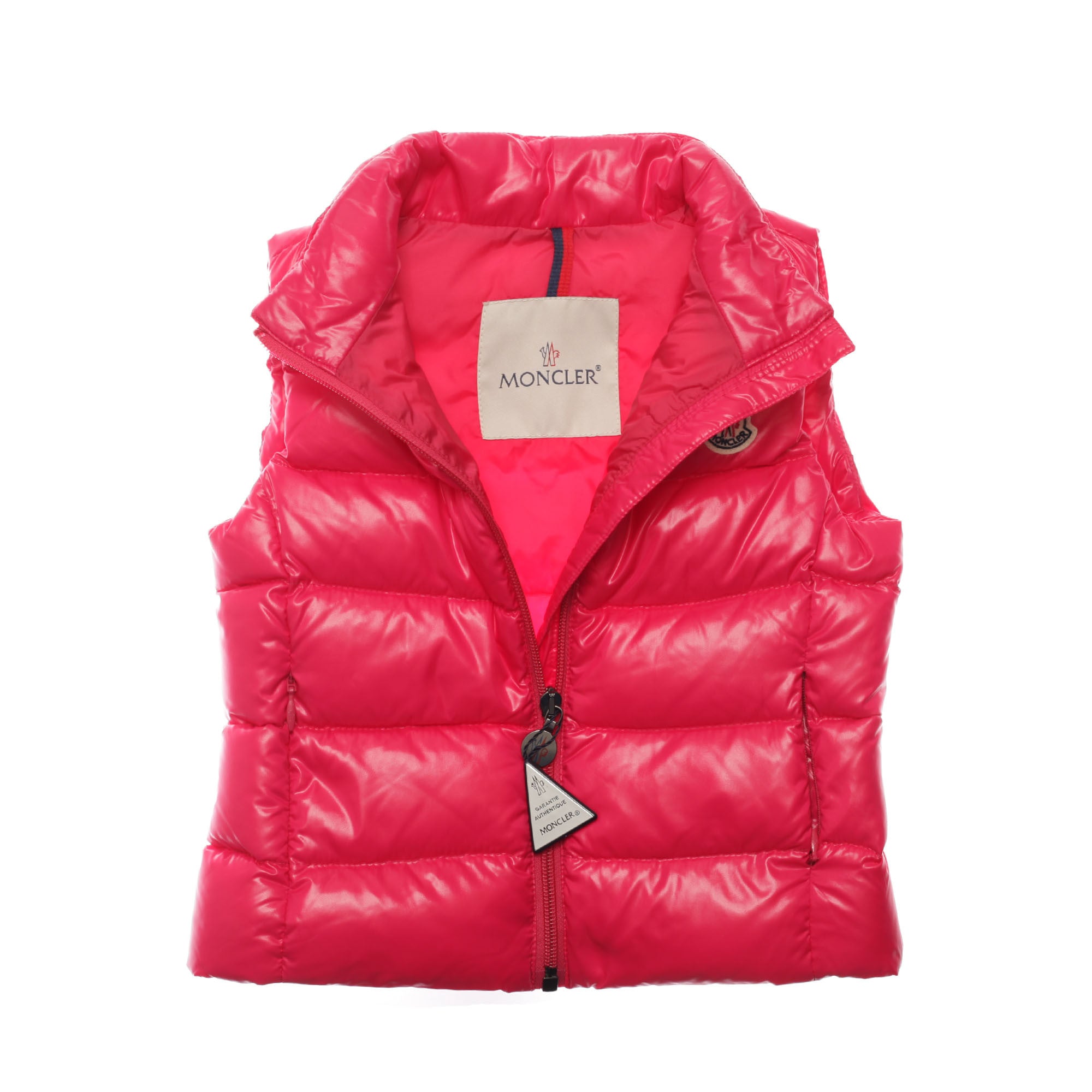 Girls Pink Padded Down 'Ghany' Gilet - CÉMAROSE | Children's Fashion Store - 3
