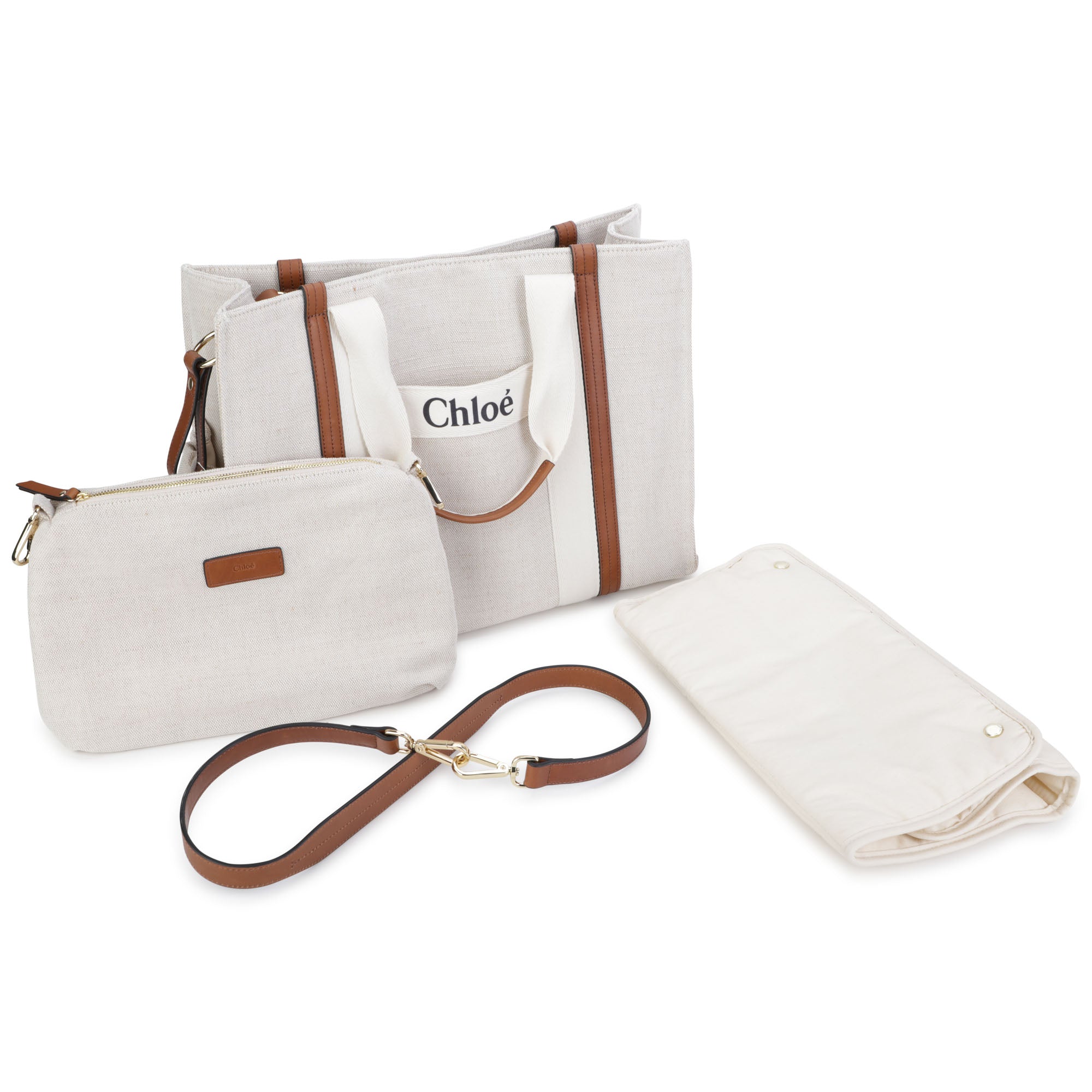 Girls White Logo Handbag