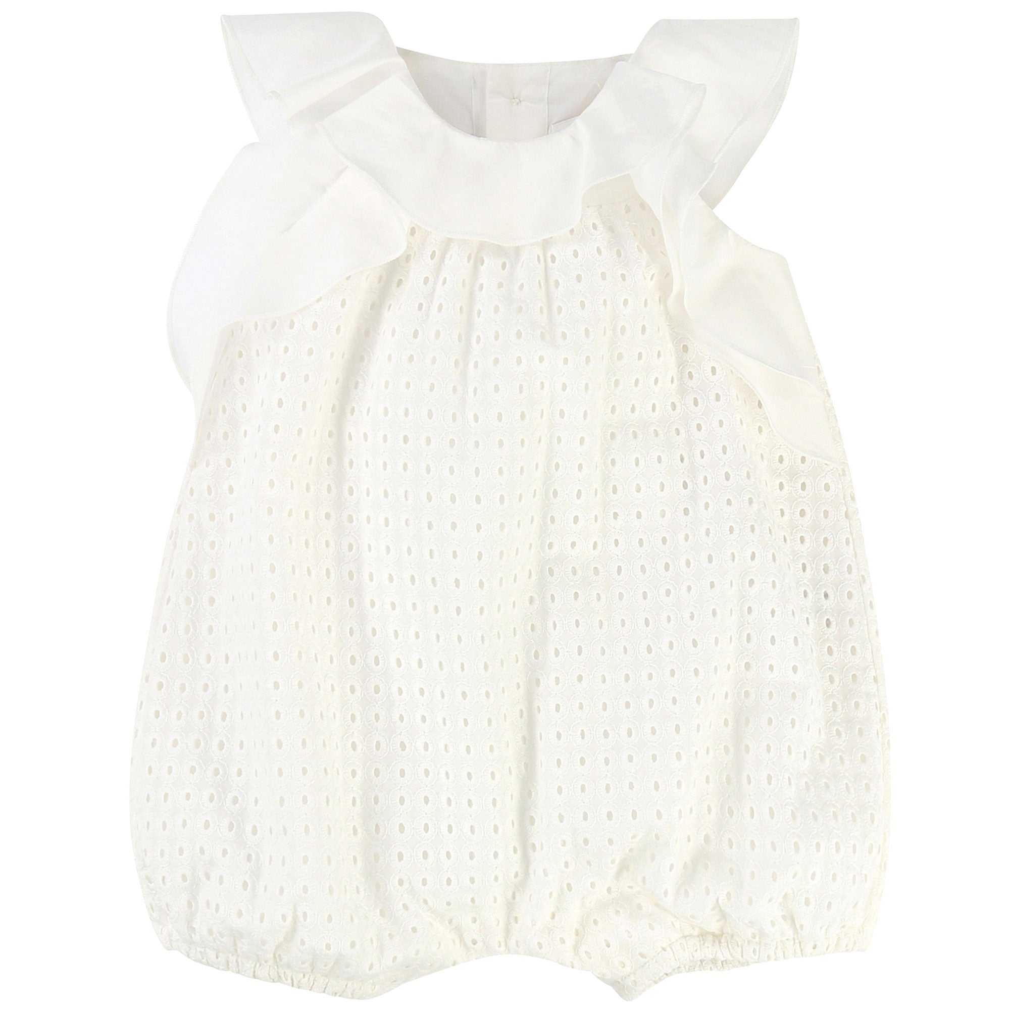 Baby Girls White Jersey Shortie - CÉMAROSE | Children's Fashion Store