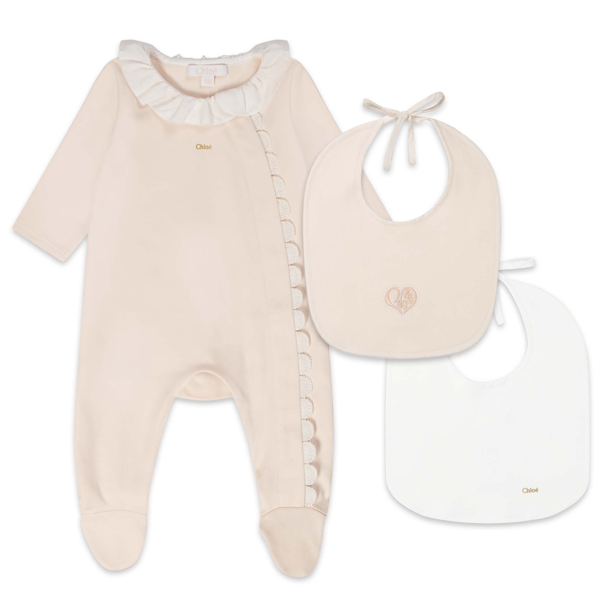 Baby Boys & Girls Pink Cotton Babysuit Set (3 Pack)