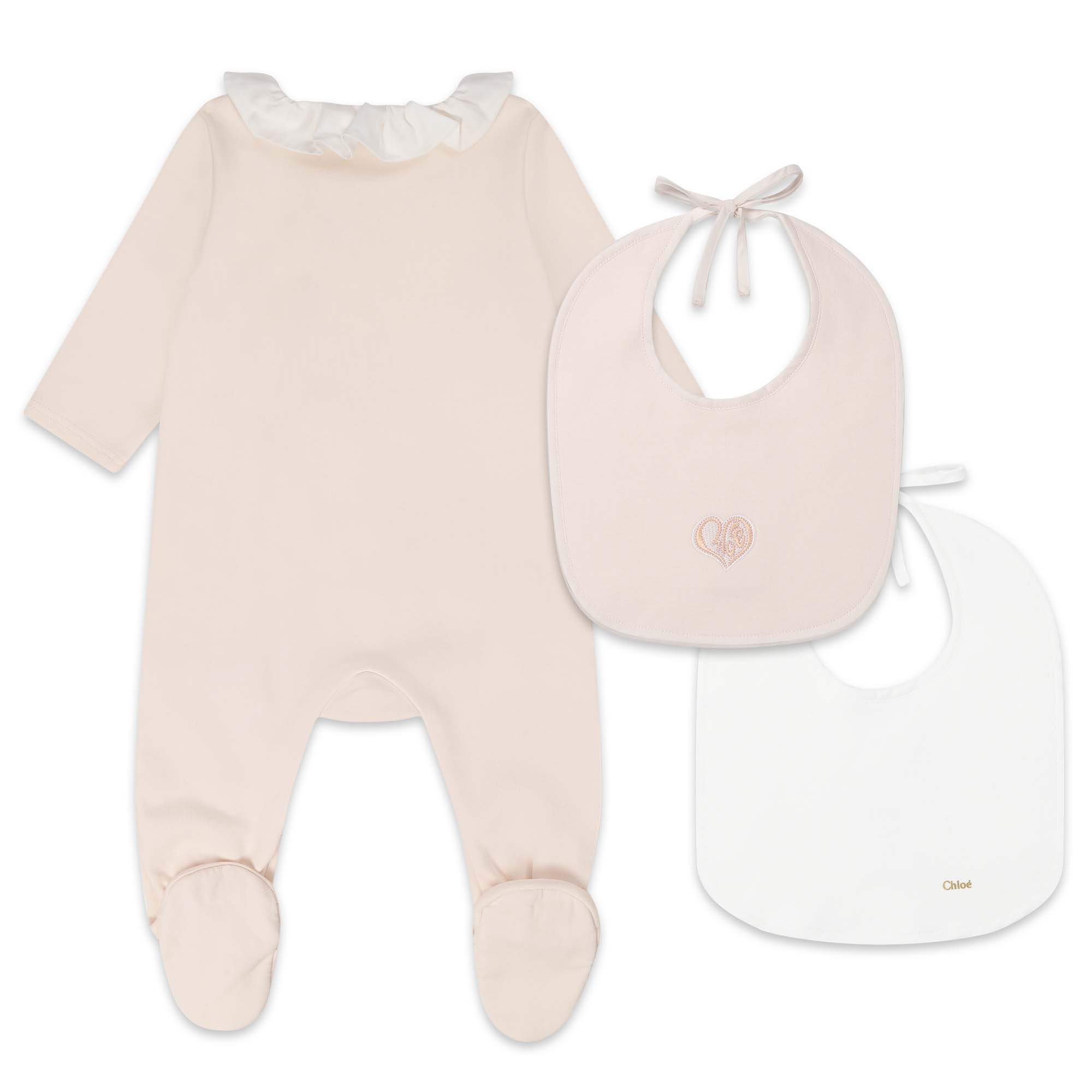Baby Boys & Girls Pink Cotton Babysuit Set (3 Pack)