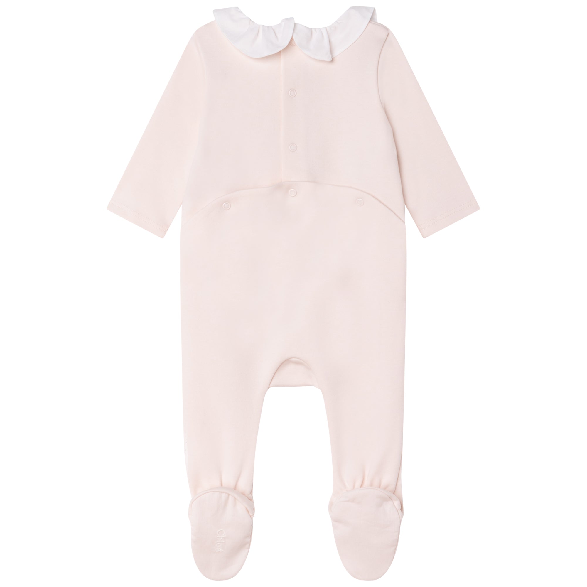 Baby Girls Pink Cotton Babysuit