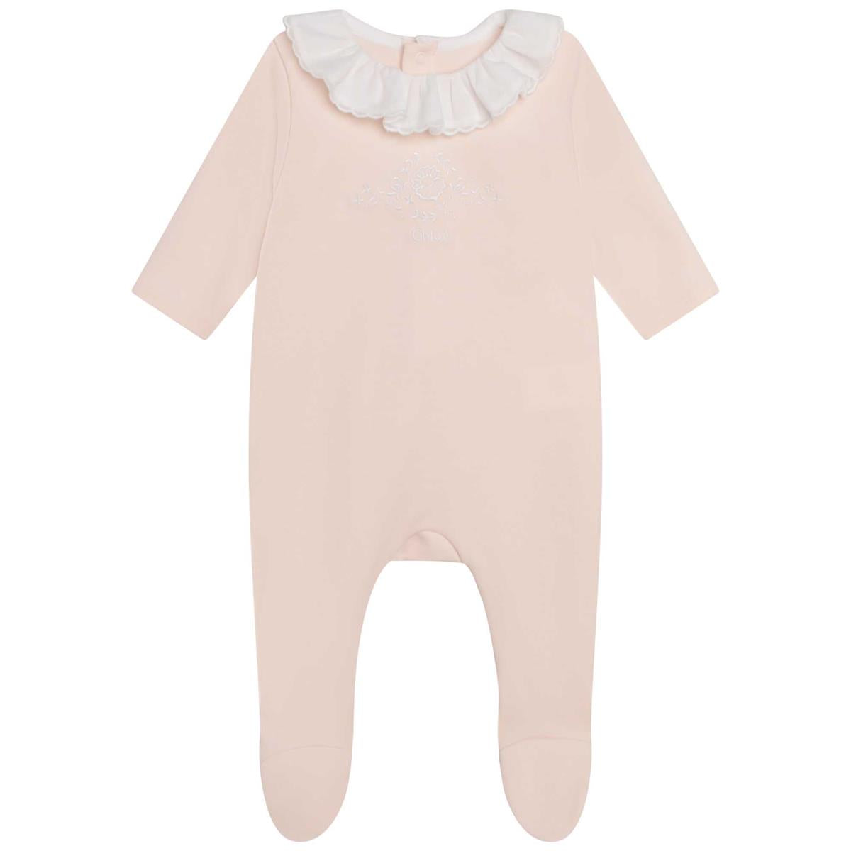 Baby Girls Pink Babysuit