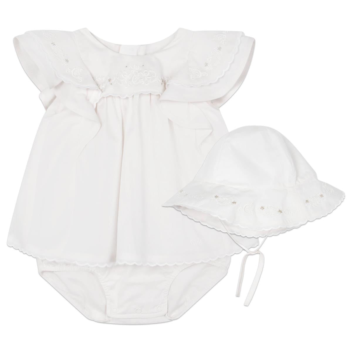 Baby Girls White Dress Set