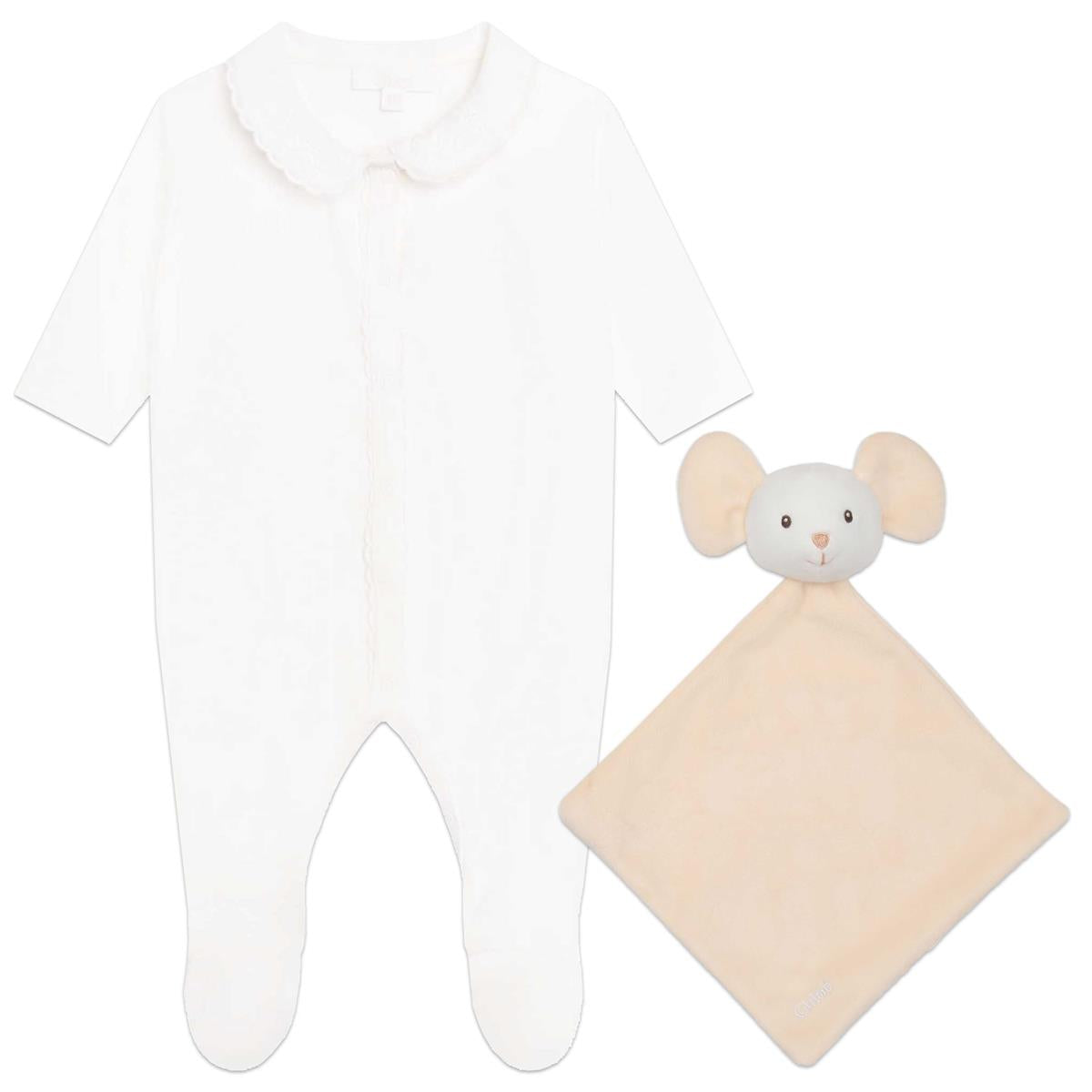 Baby Boys & Girls White Babysuit Set (2 Pack)