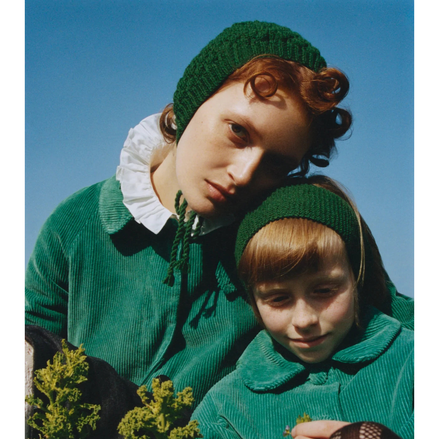 Boys & Girls Green Wool Hat