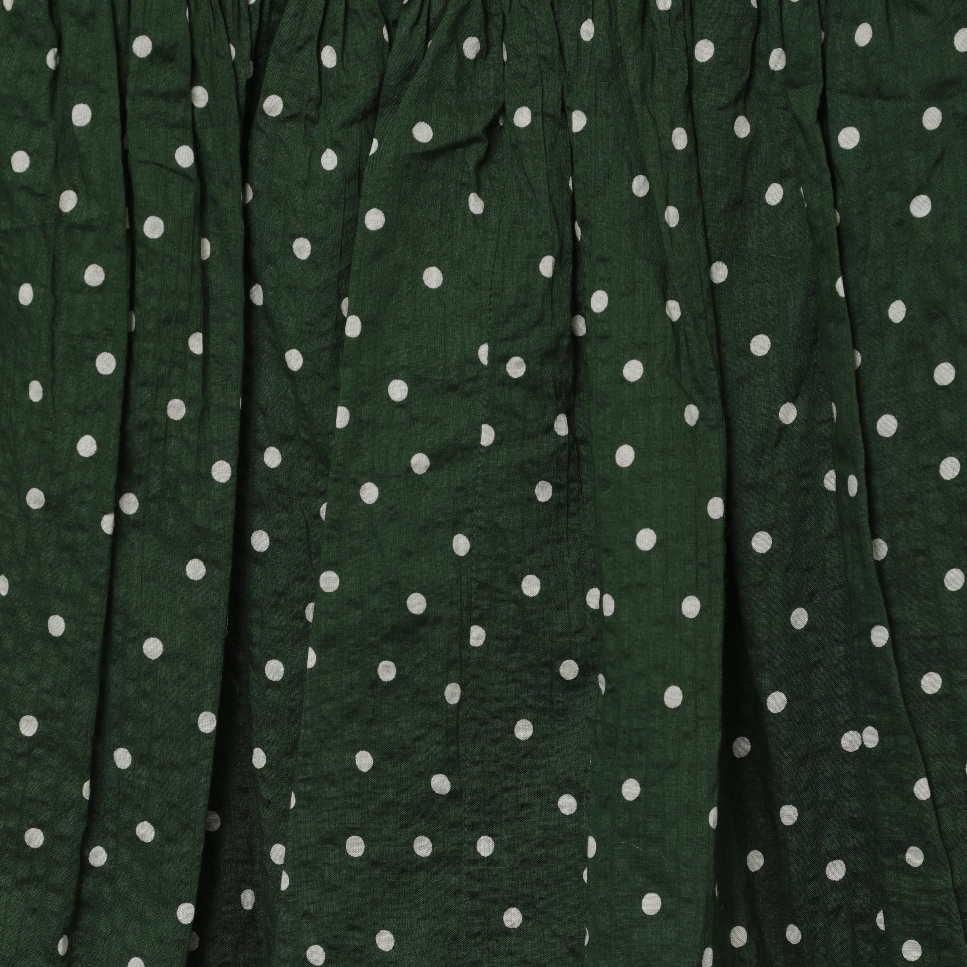 Girls Green Spot Cotton Dress