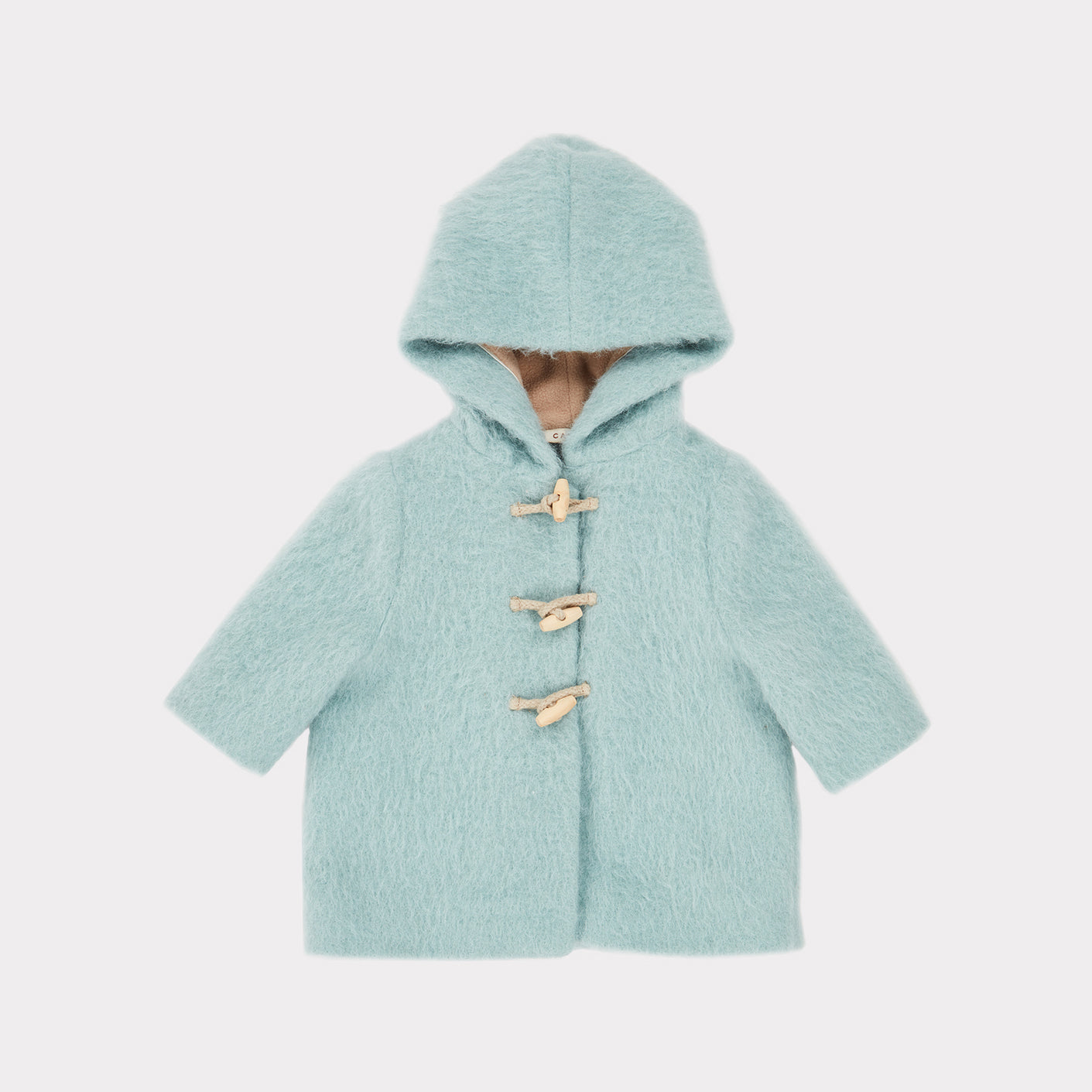 Baby Girls Light Blue Wool Coat