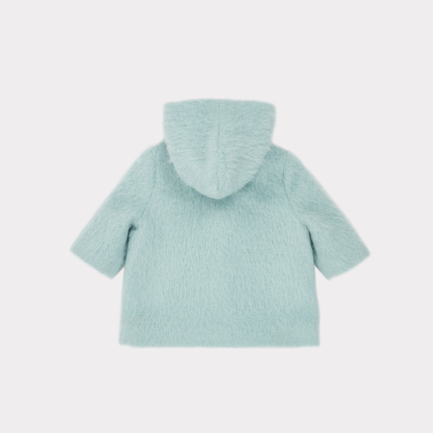 Baby Girls Light Blue Wool Coat