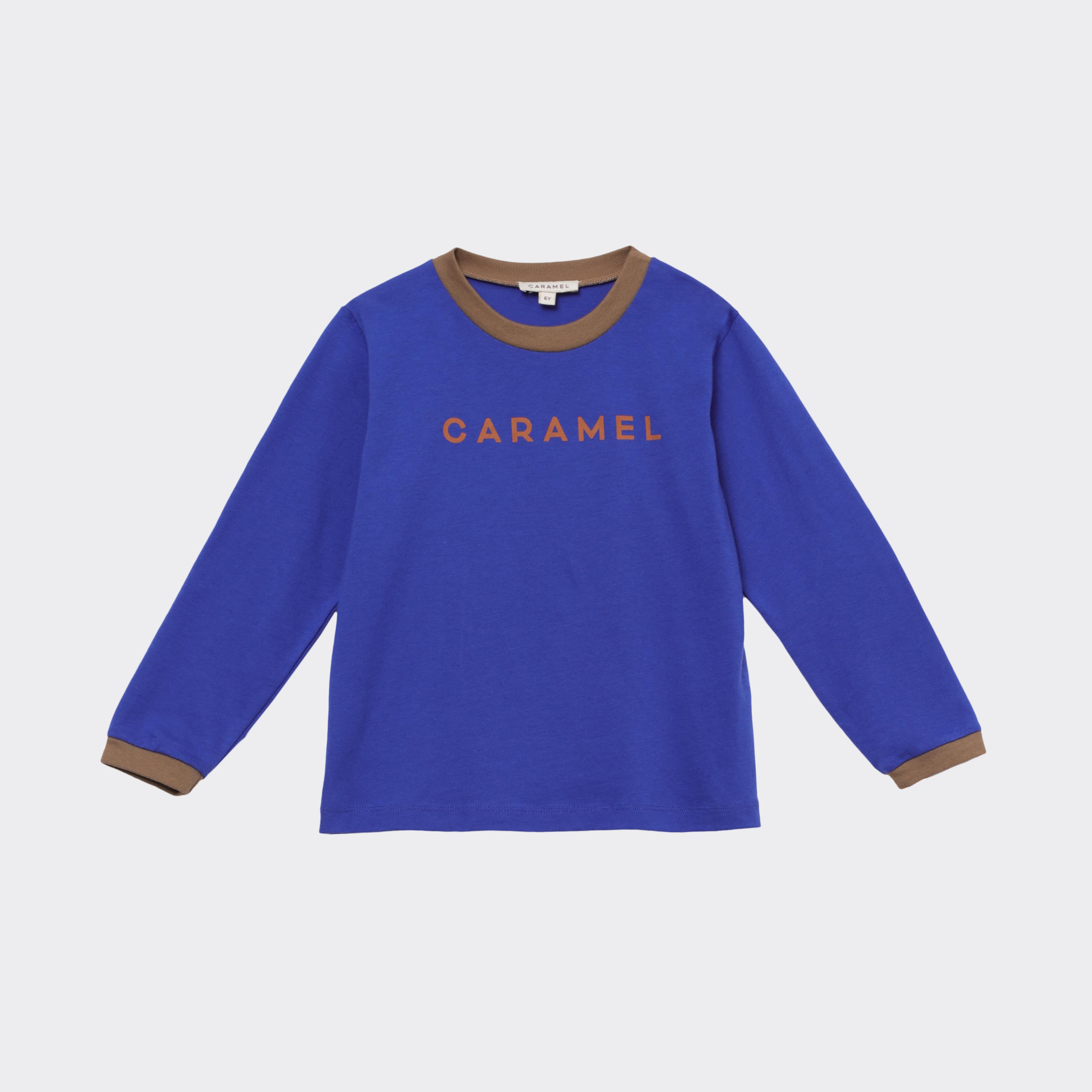 Boys & Girls Blue Logo Cotton T-Shirt