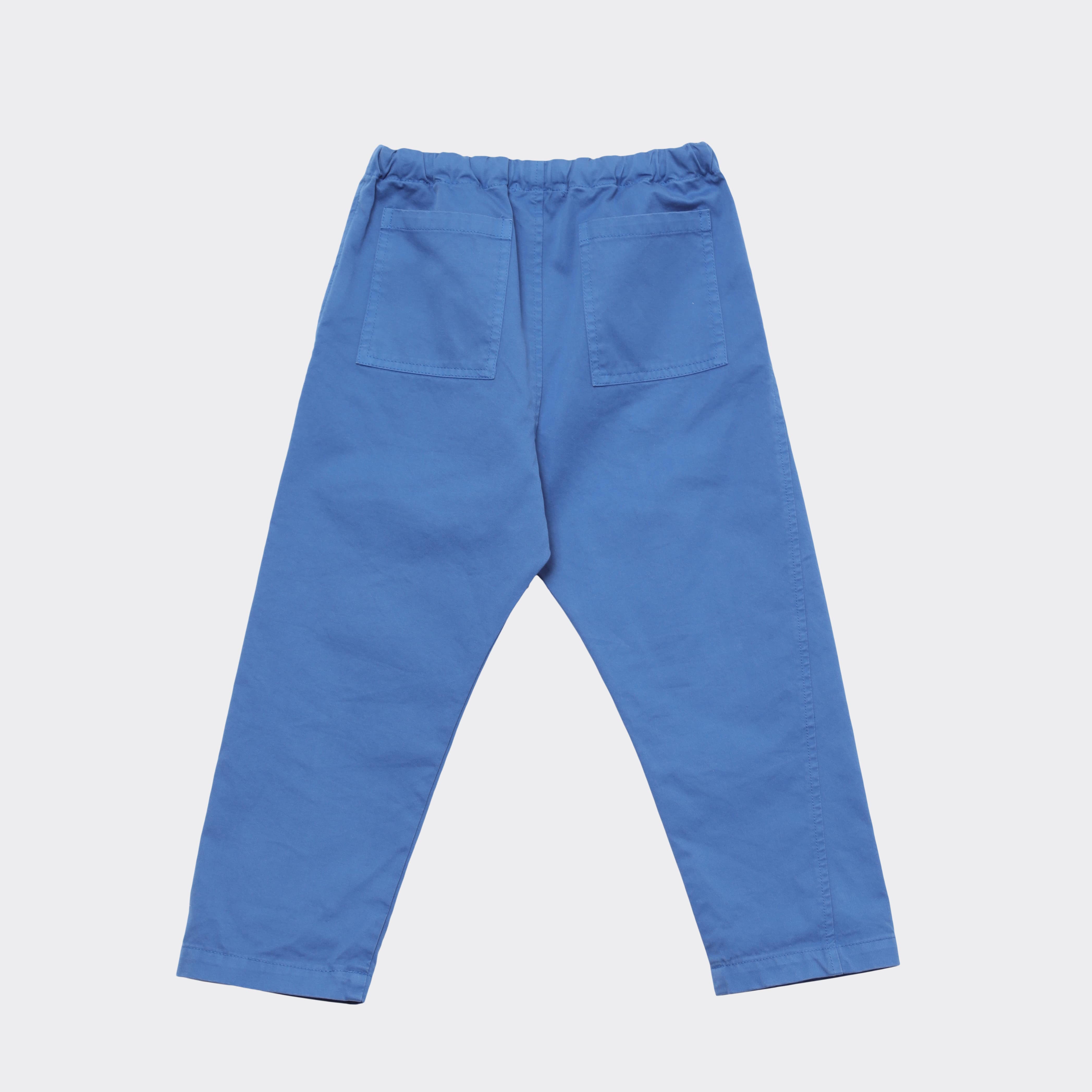 Boys & Girls Blue Cotton Trousers