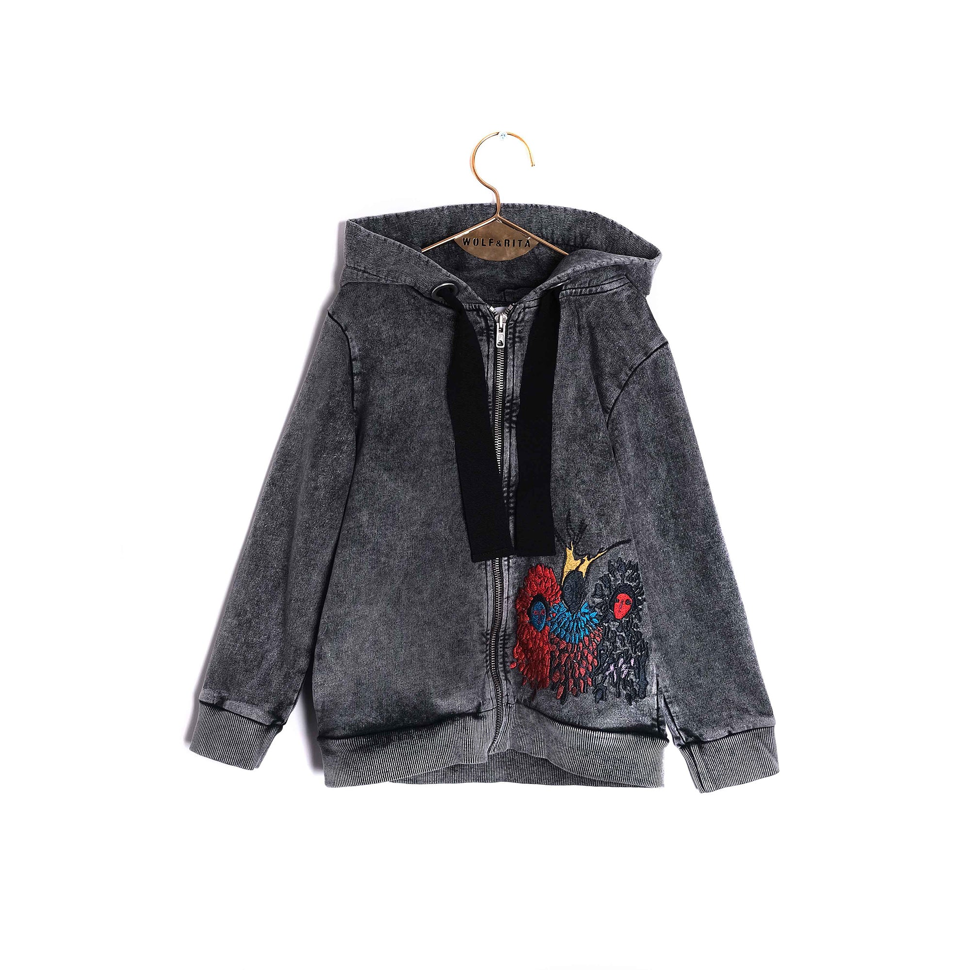 Girls & Boys Fade Out Grey Cotton Cardigan