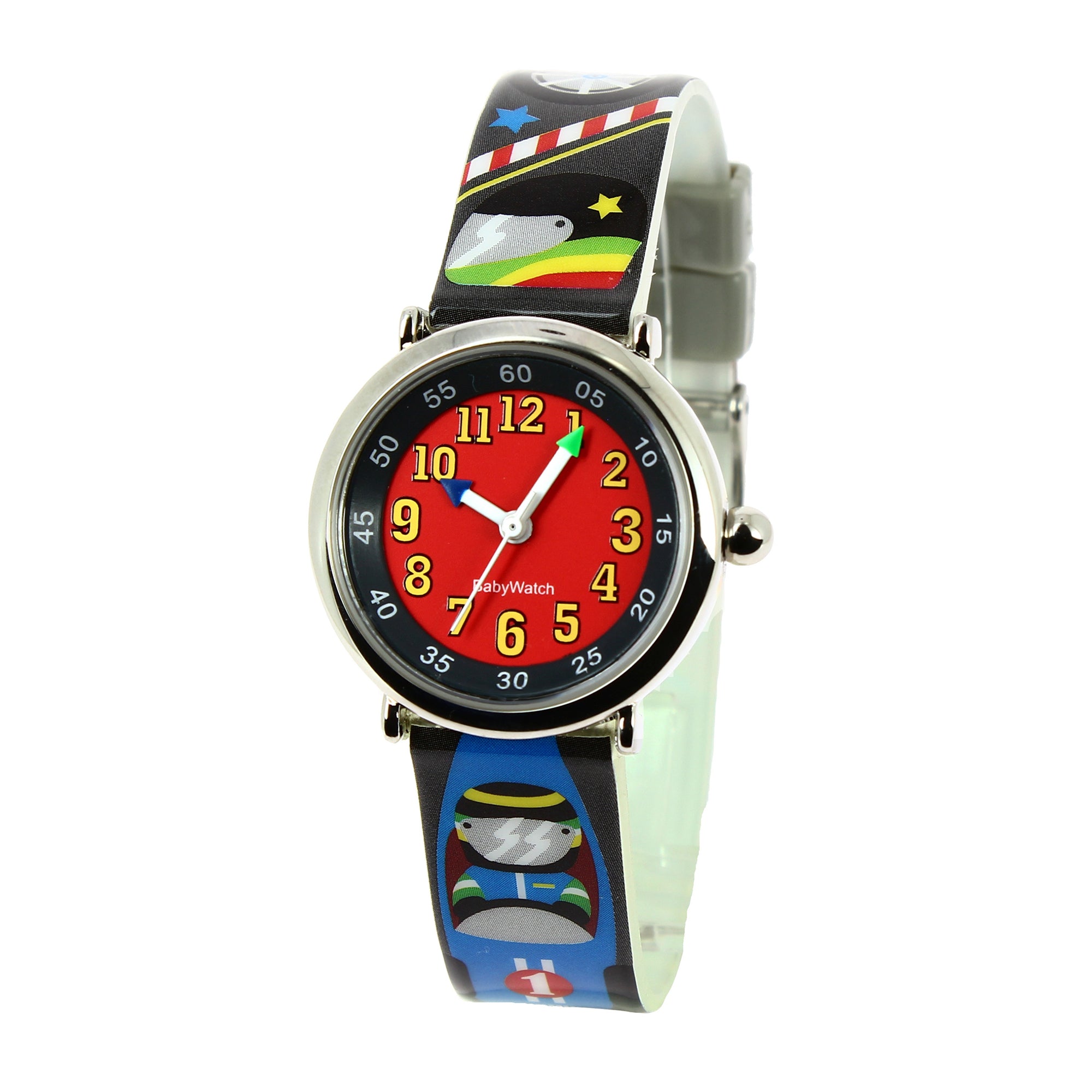Boys Black Racing Watch（4-7Y）