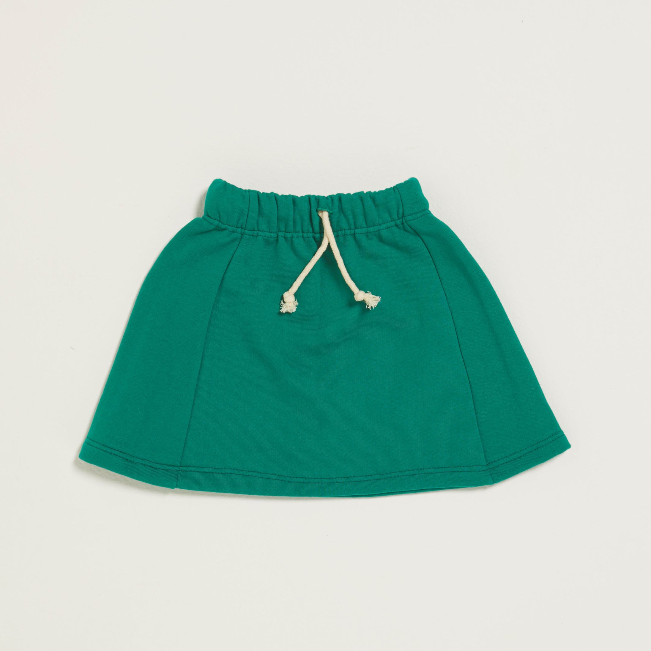 Girls Green Logo Cotton Skirt