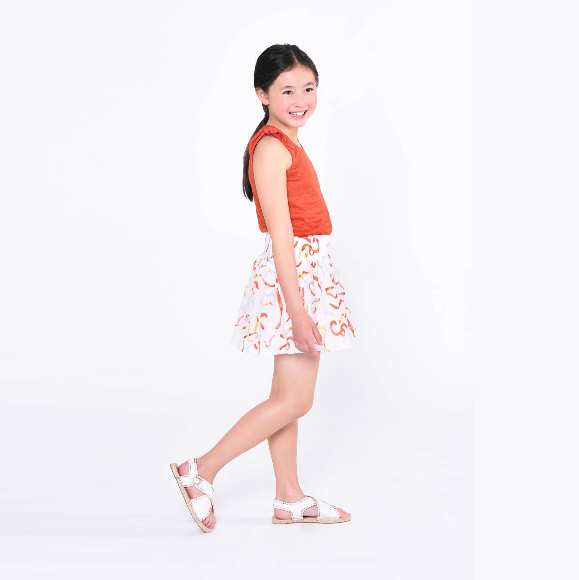 Girls Red Cotton Vest