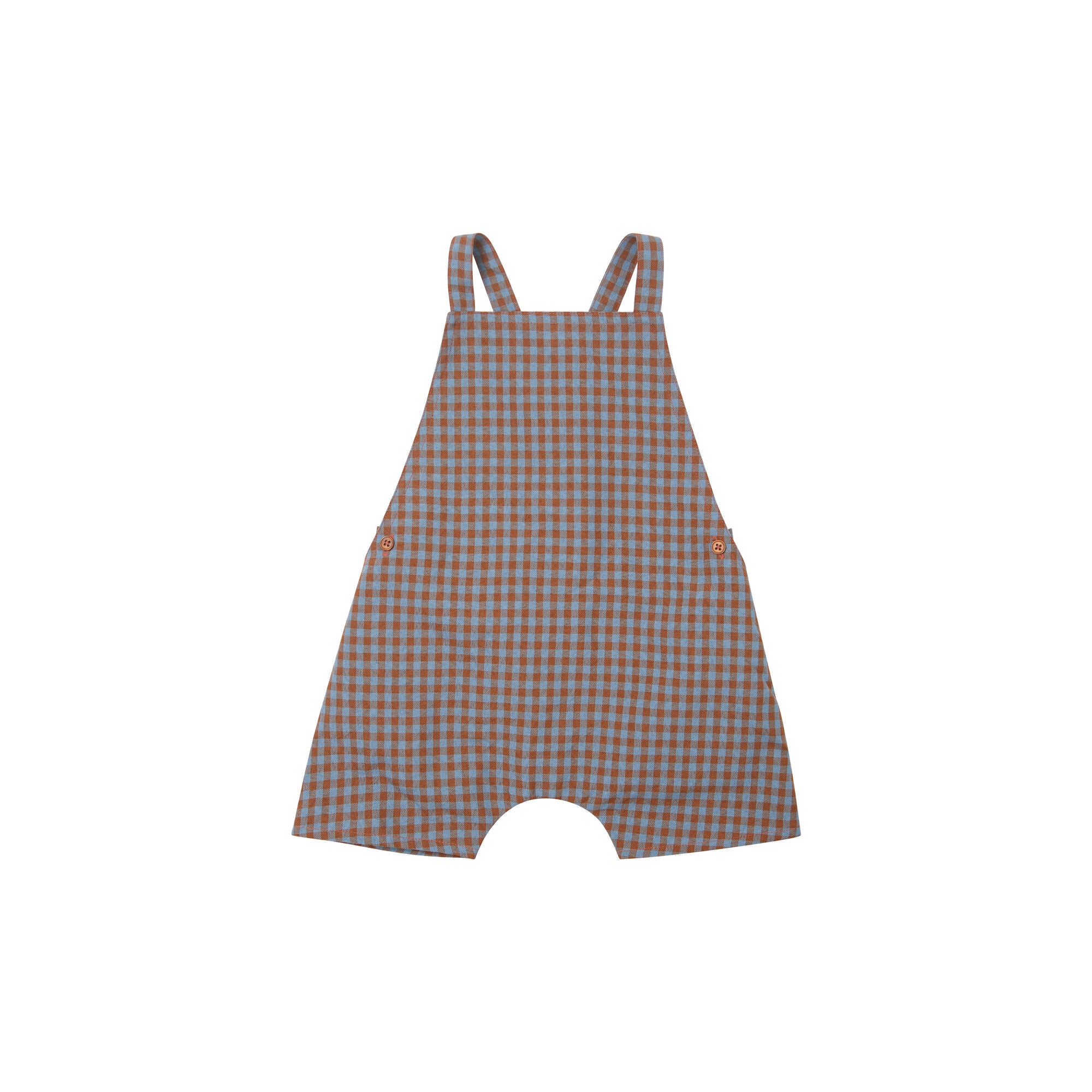 Baby Boys & Girls Brown Check Cotton Trousers