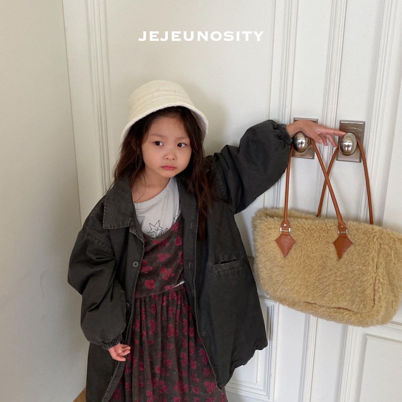 Boys & Girls Charcoal Coat