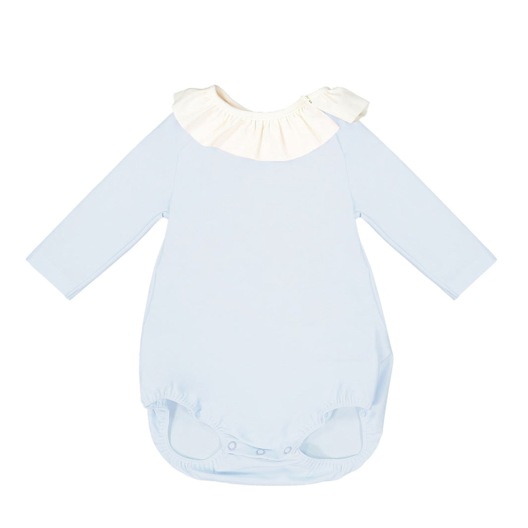 Baby Girls Light Blue UV Protective Swim Babysuit(UPF50+)