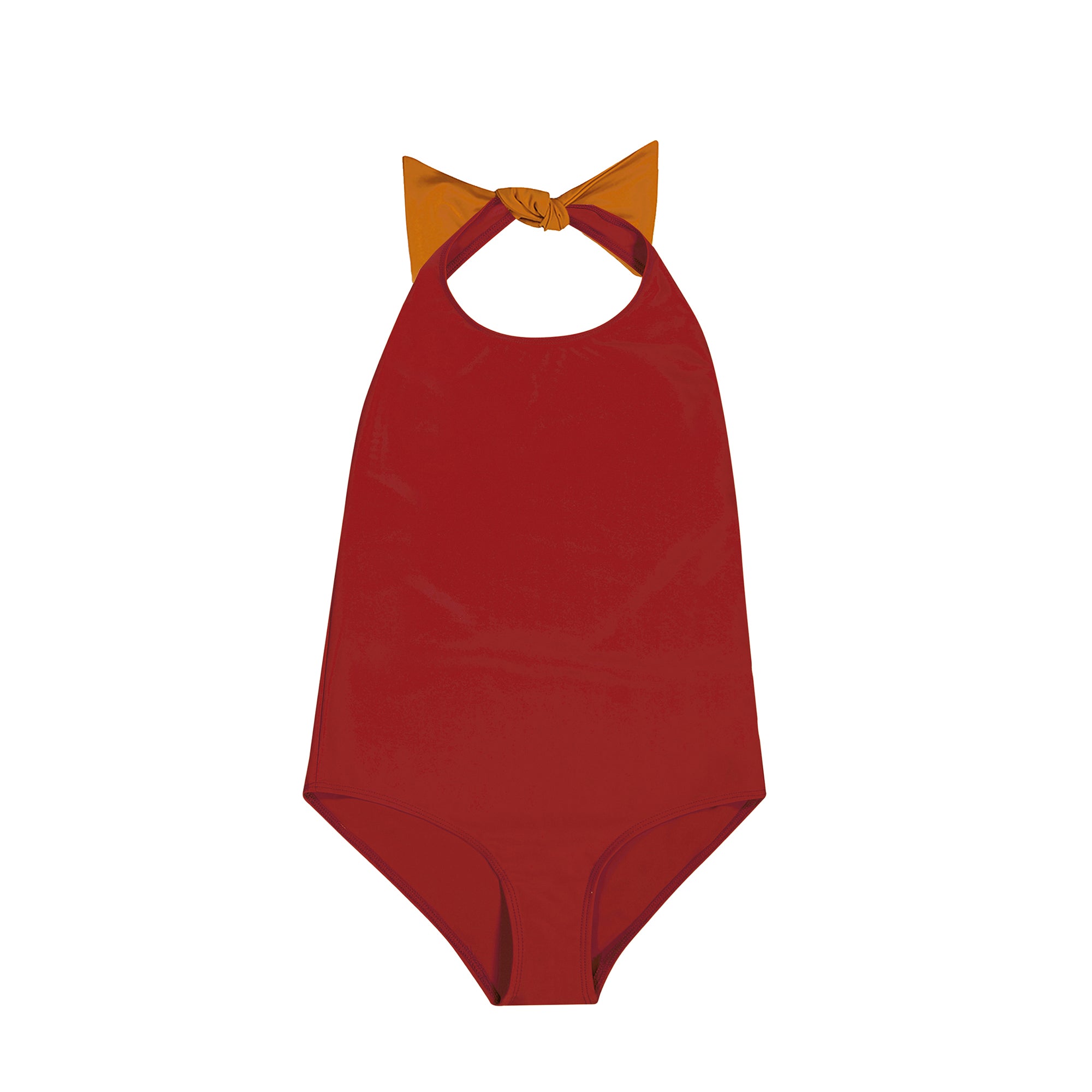 Girls Red UV Protective Swimsuit(UPF50+)