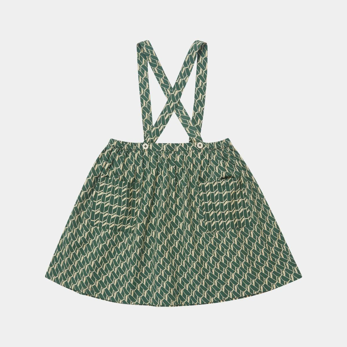 Girls Green Cotton Skirts