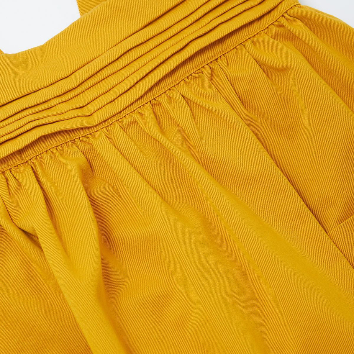 Girls Yellow Cotton Dress