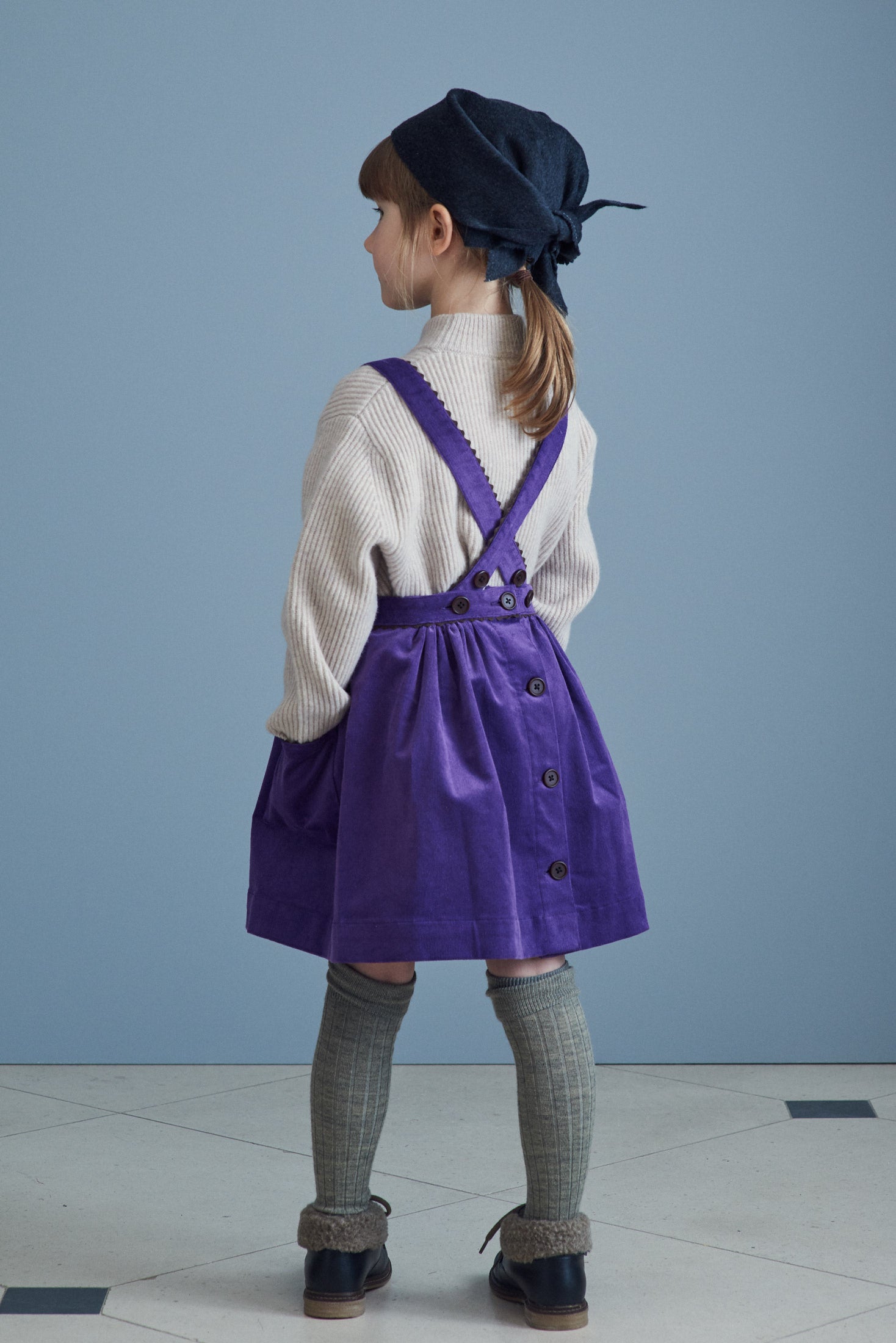 Girls Dark Purple Dress
