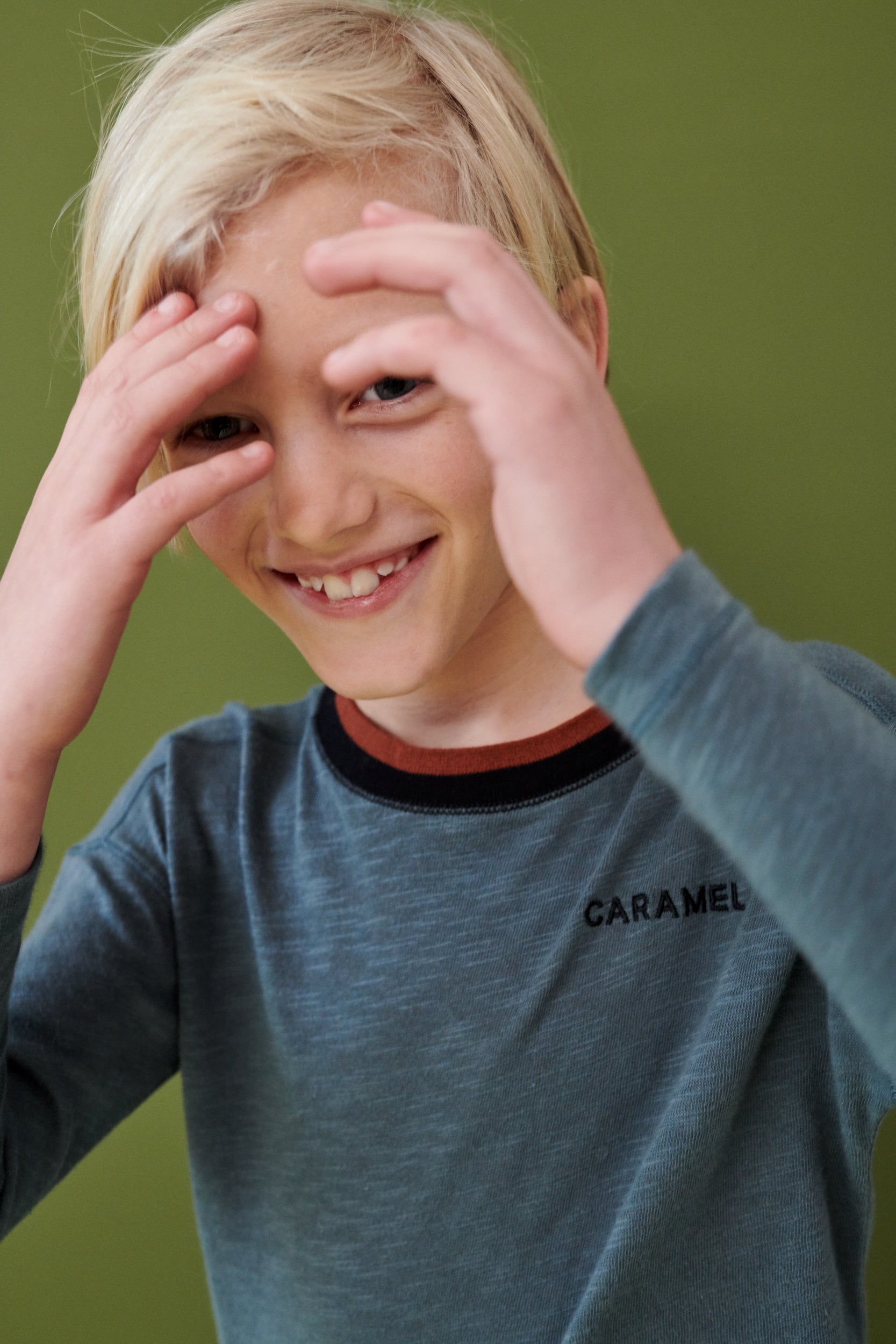 Boys & Girls Blue Cotton T-Shirt