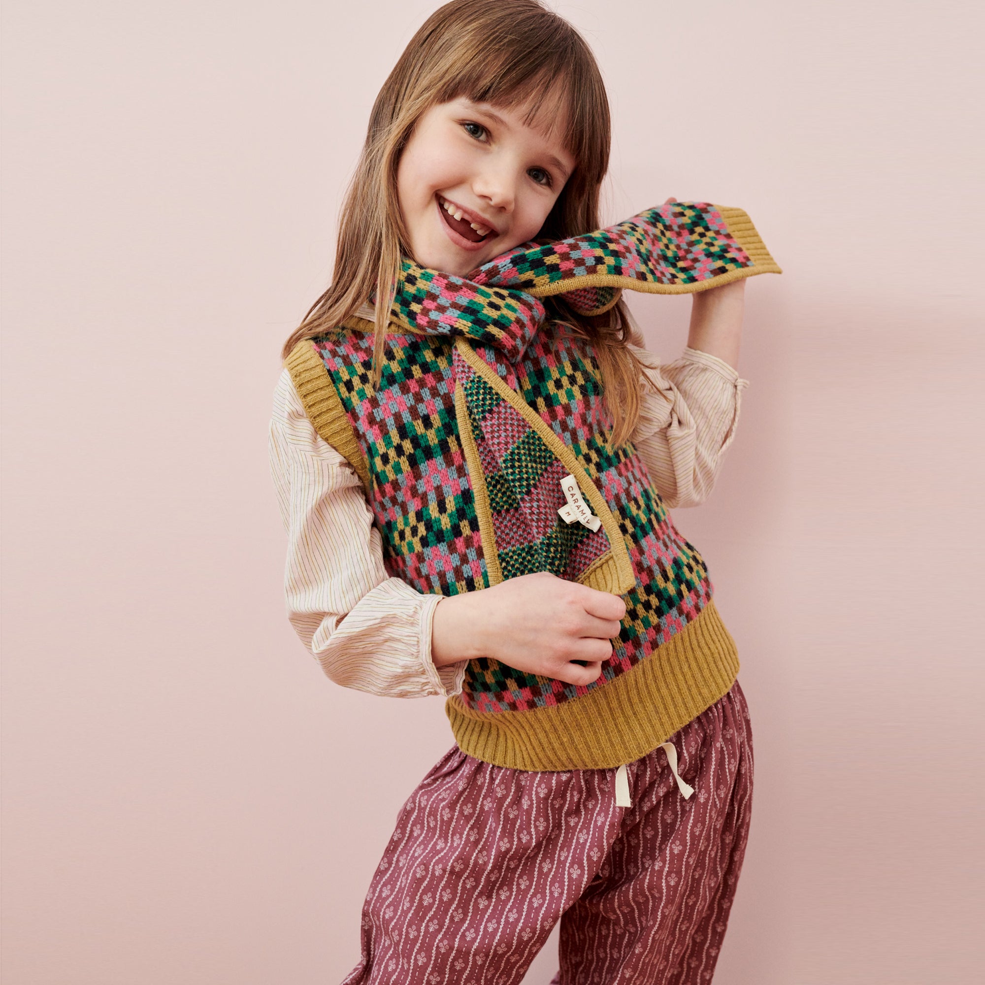 Boys & Girls Yellow Wool Vest