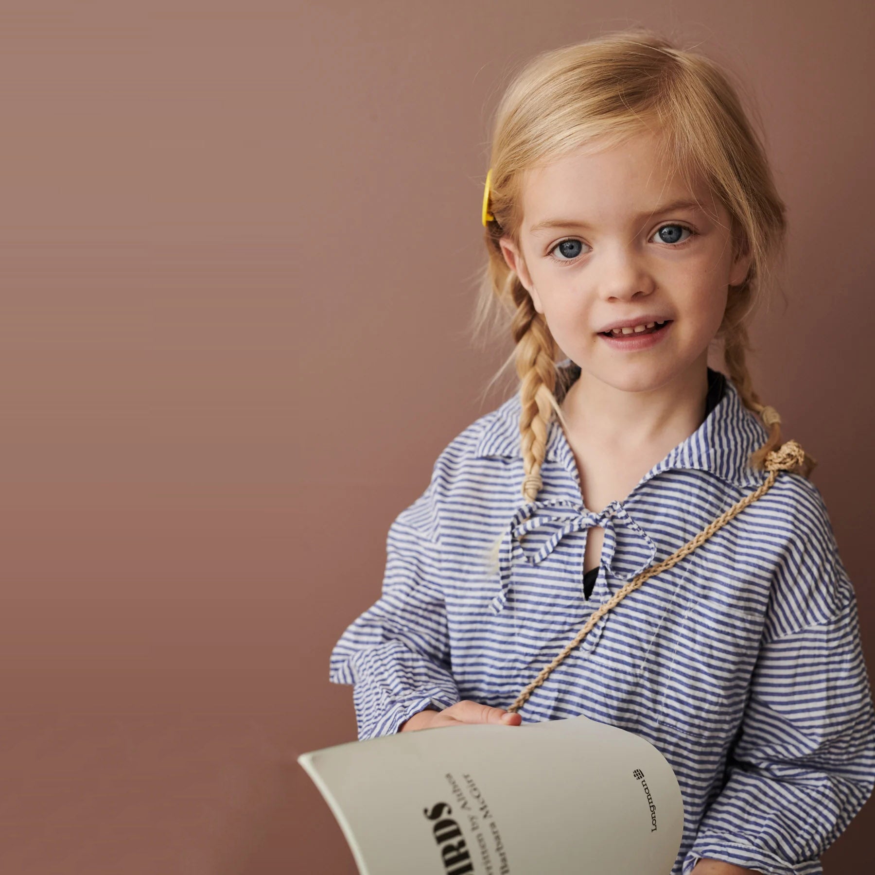 Girls Blue Stripes Cotton Top