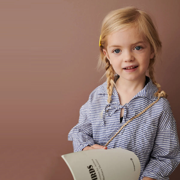 Girls Blue Stripes Cotton Top