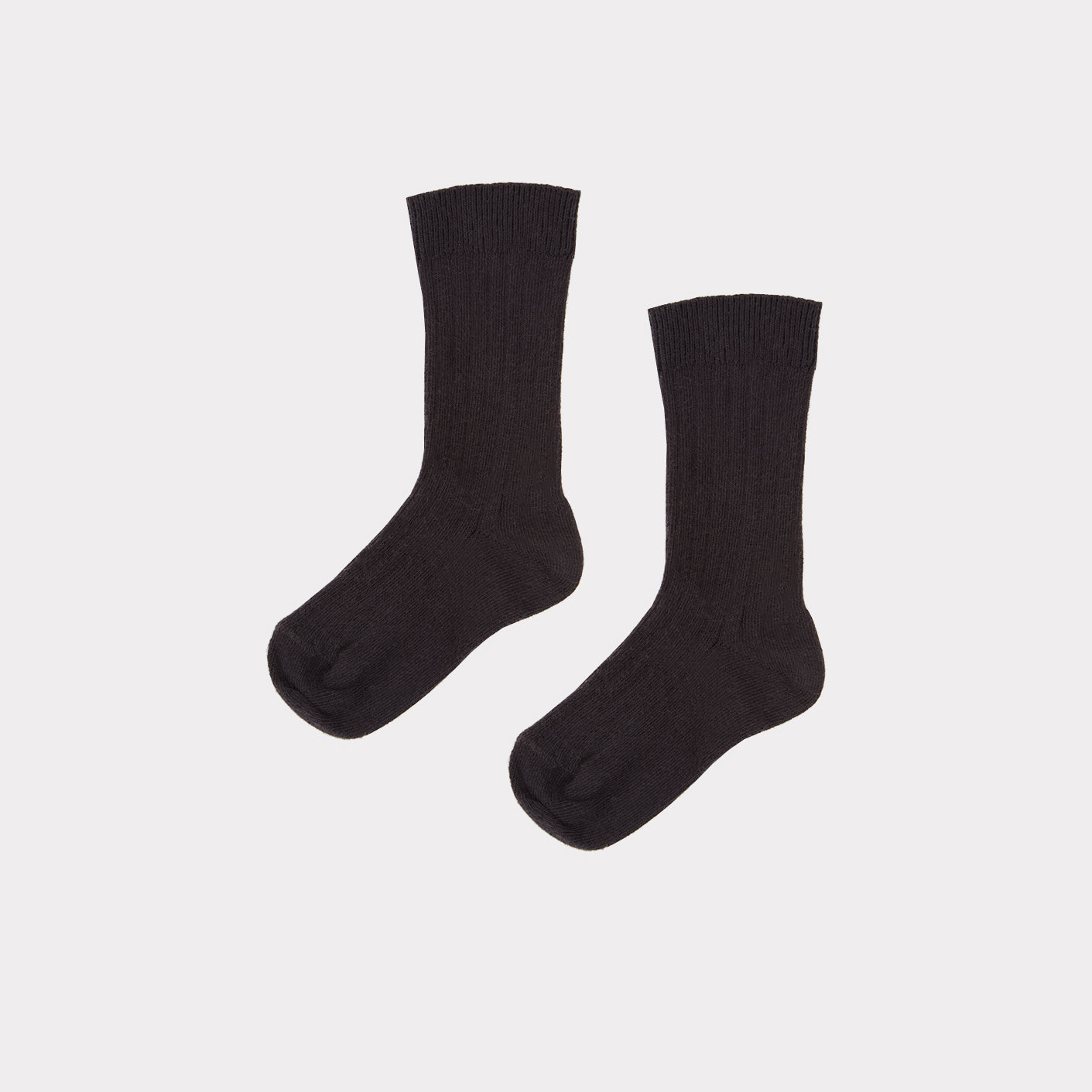 Boys & Girls Dark Grey Cotton Socks
