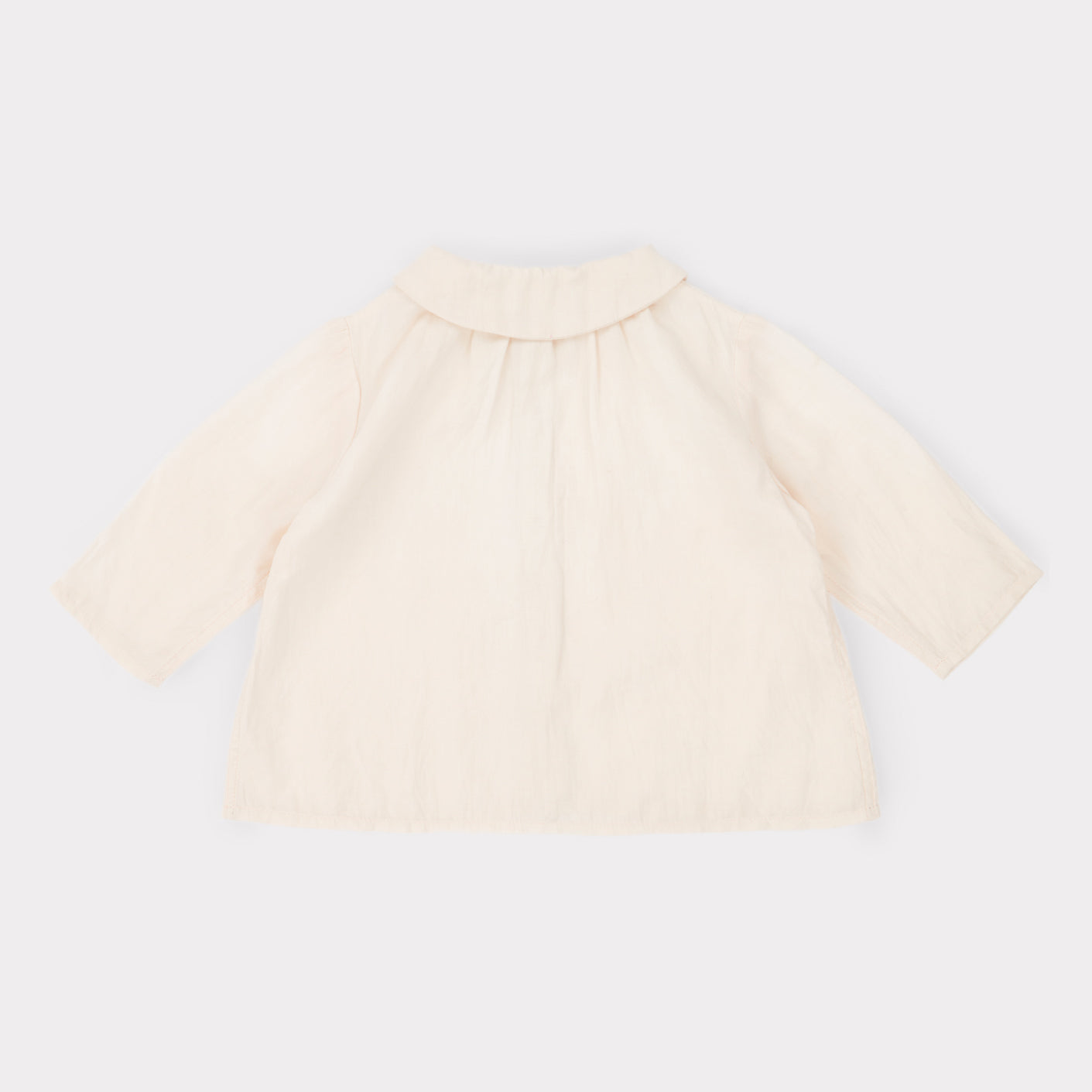 Chemise en coton blanc pour bébé fille