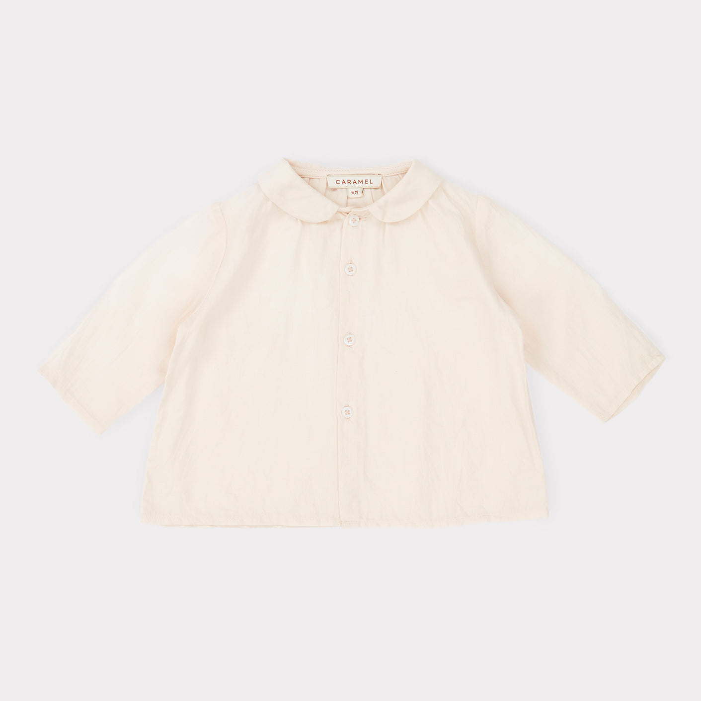 Chemise en coton blanc pour bébé fille