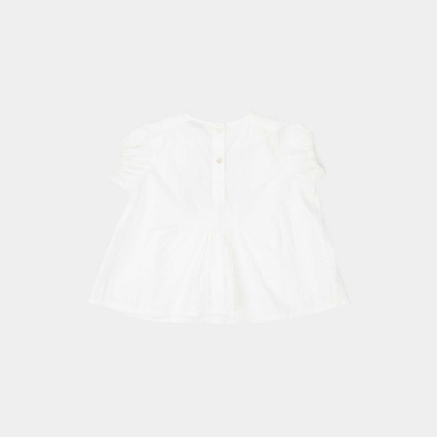 Baby Girls White Embroidered Cotton Dress