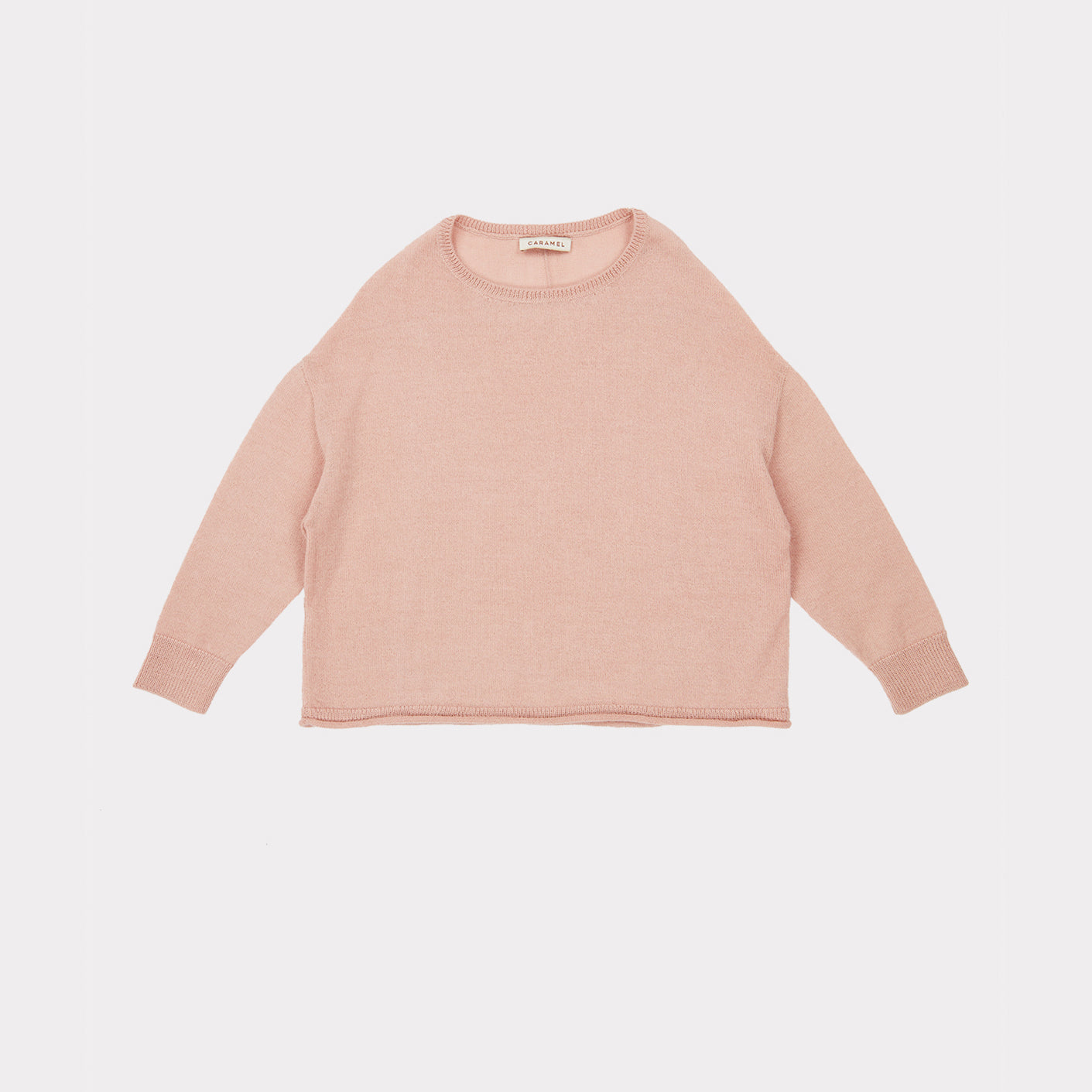 Girls Light Pink Alpaca Sweater